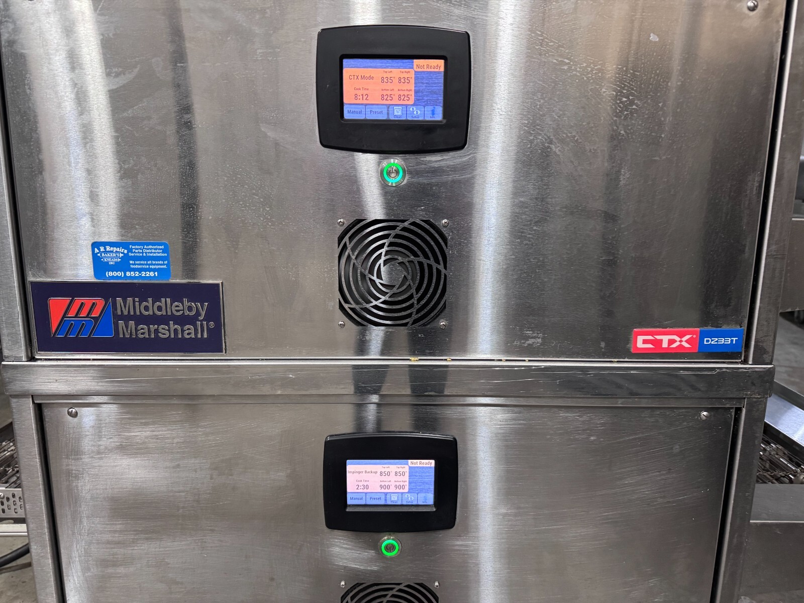 MIDDLEBY MARSHALL DOUBLE STACK CTX DZ33T ELECTRIC INFRARED CONVEYOR OVEN
