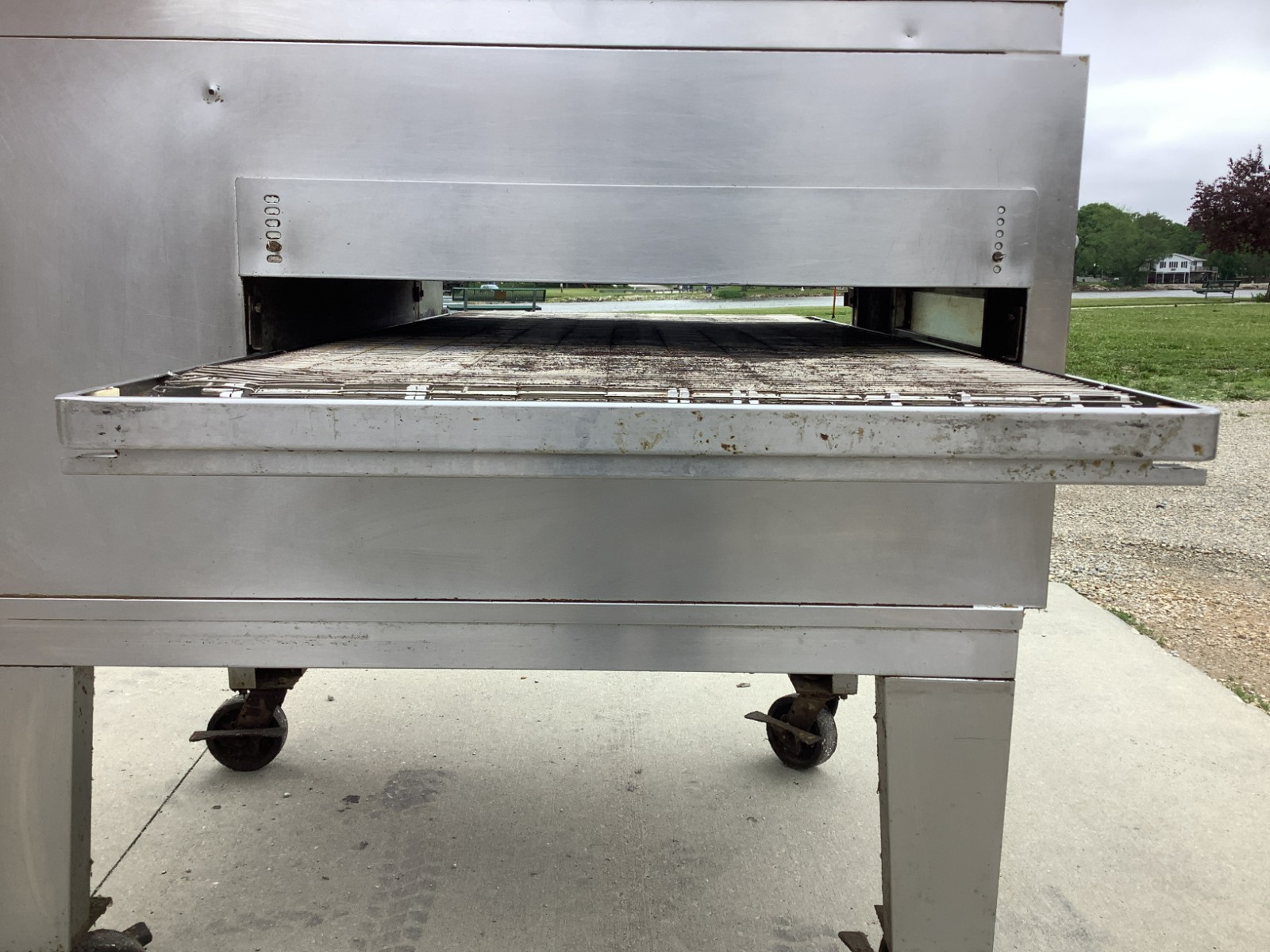 Pizza Oven Conveyor Lincoln 1450 Single Stack Missing Chain Guard Nat Gas Tested