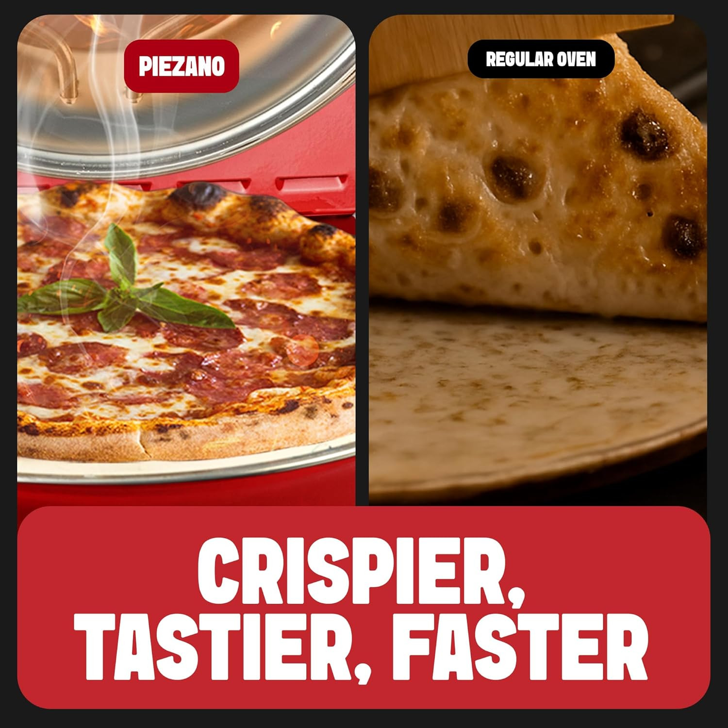 Crispy Crust Pizza Oven by Granitestone – 12 Inch Electric Pizza Oven Indoor Cou