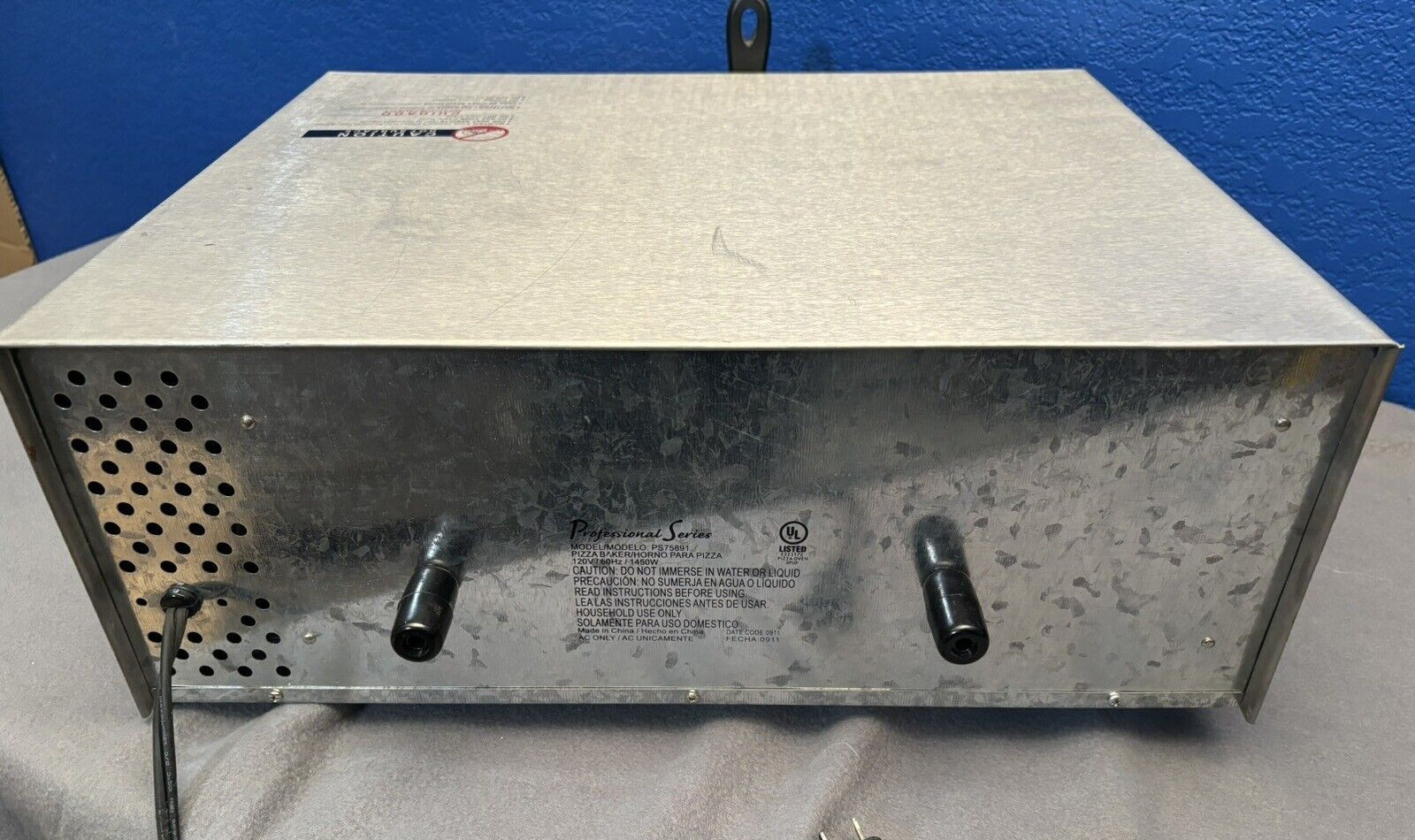 Professional Series PS75891 Pizza Baker Food Oven Stainless Steel