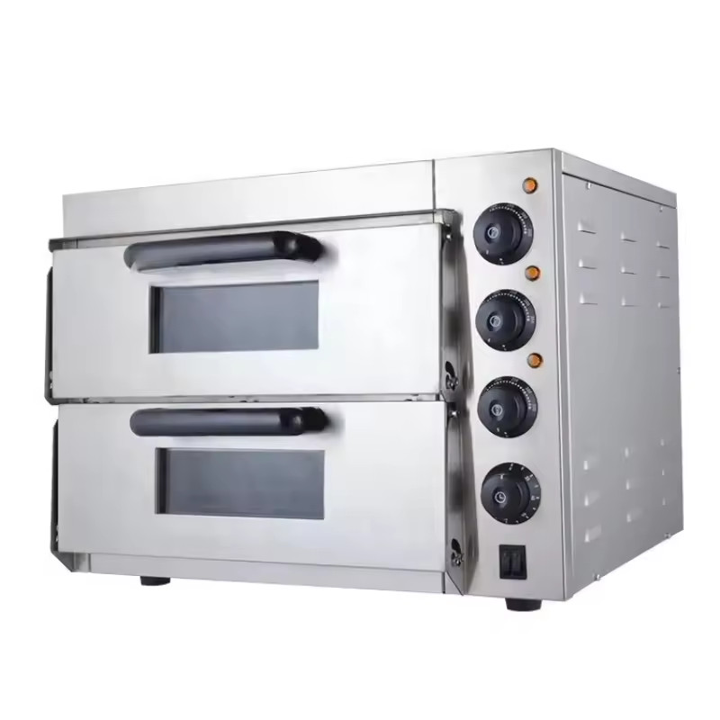 Electric Pizza Oven Countertop 16″ Double Deck Commercial Pizza Maker 110V 3000W