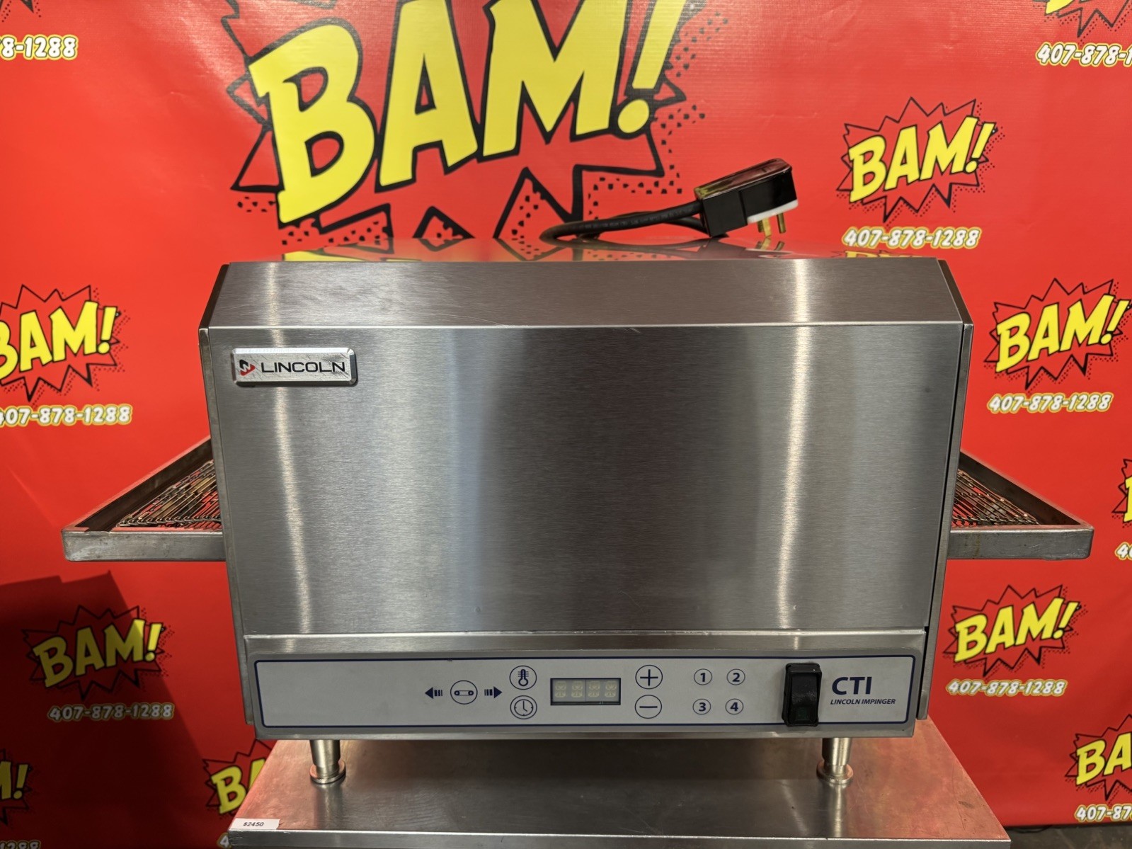 2022 Lincoln 50″ Electric Countertop Ventless Conveyor Oven V2500- working