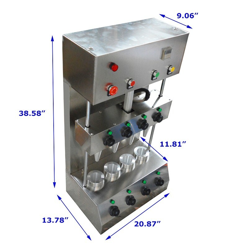 PreAsion Commercial Pizza Cone Forming Making Machine Hand-held Pizza Cone Maker