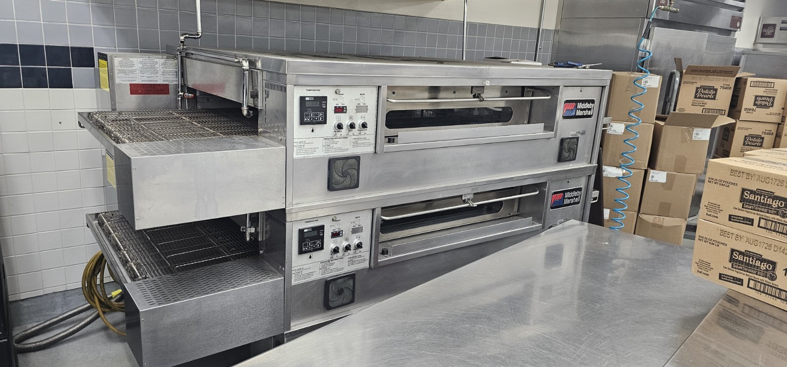 Middleby Marshall PS570G Double Deck Conveyor Pizza Oven, Natural Gas, Stackable