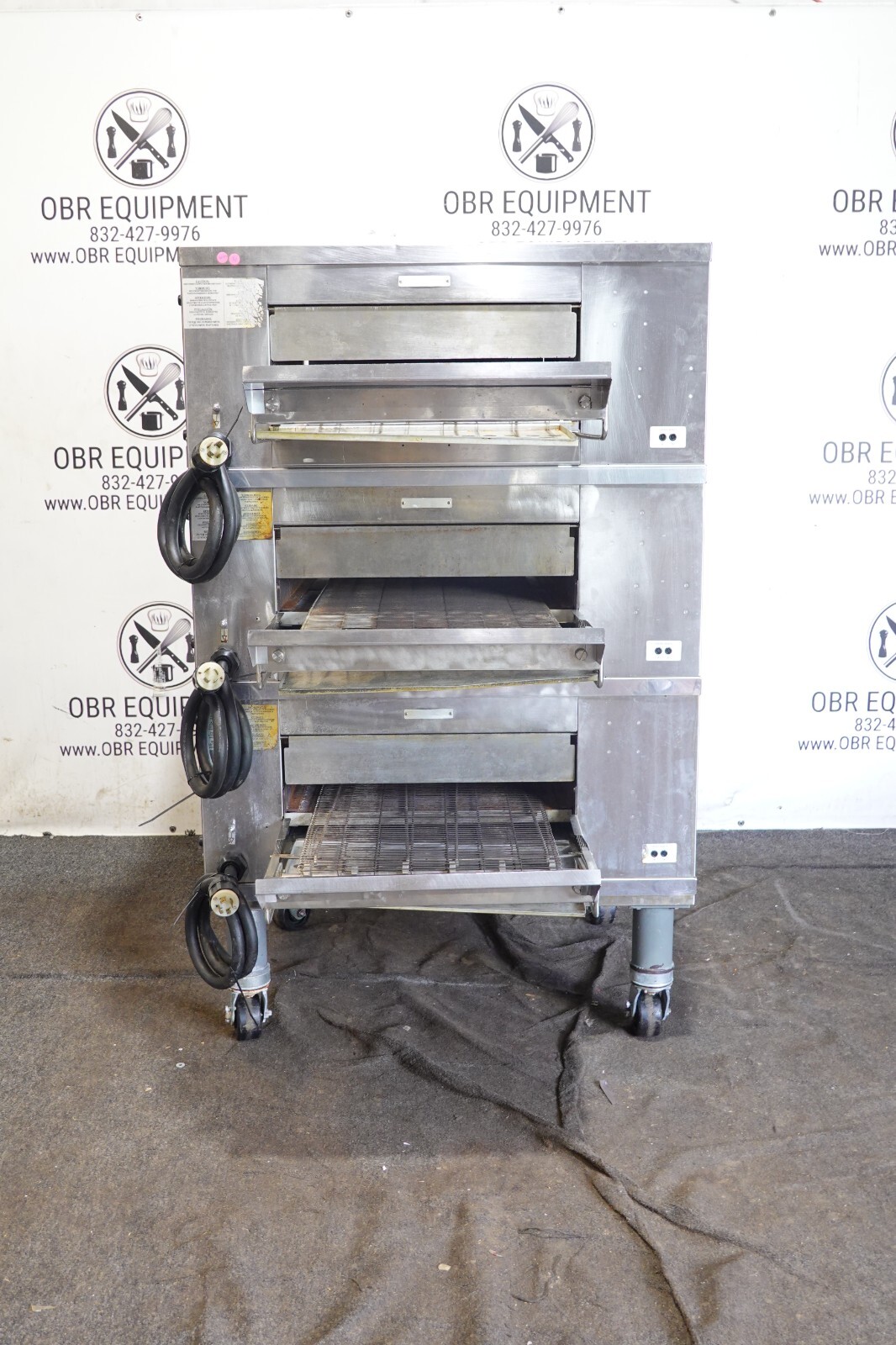 2023 MIDDLEBY MARSHALL CTX ELECTRIC TRIPLE STACK PIZZA CONVEYOR OVEN MODEL DZ33T