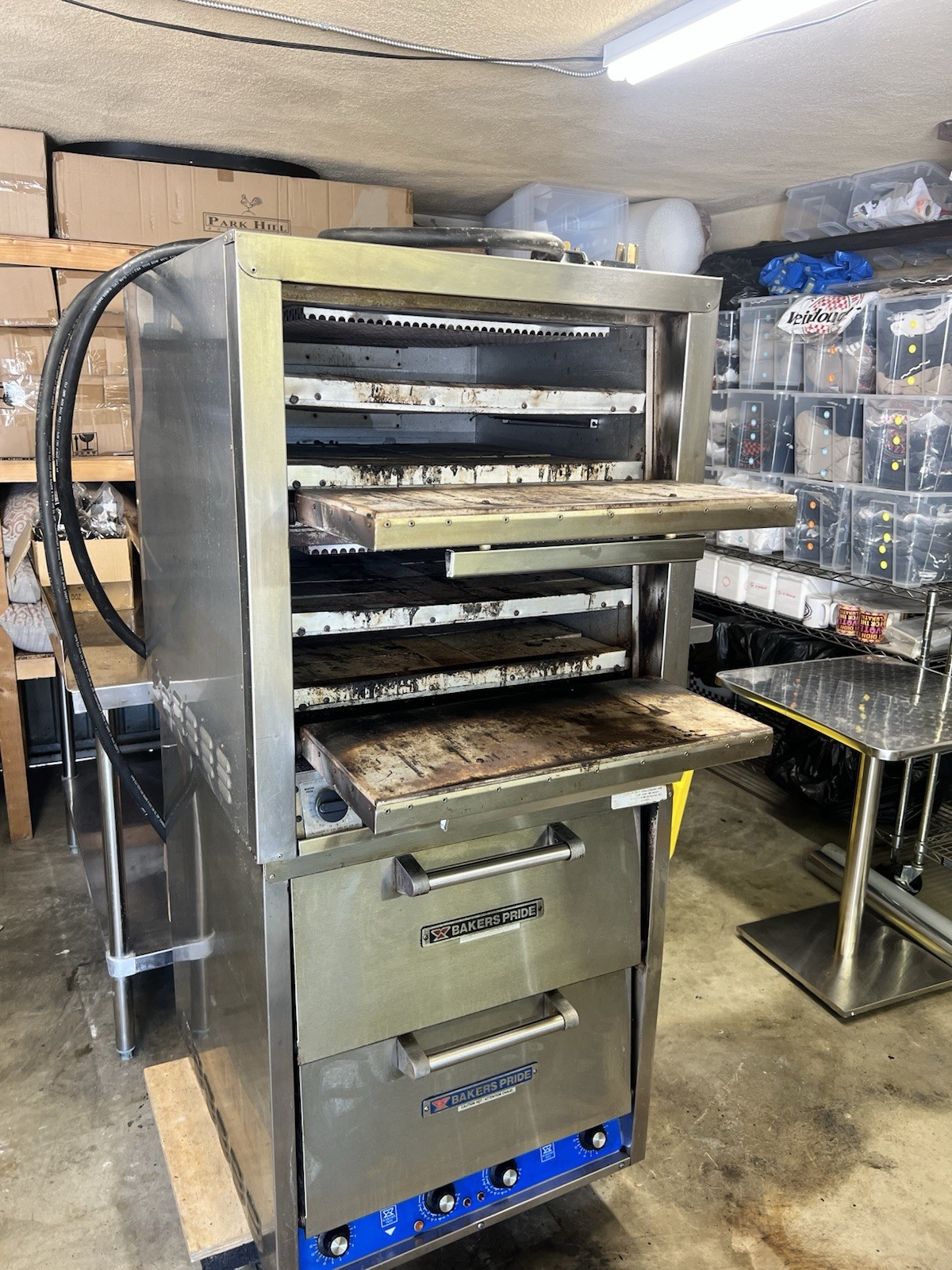 Pizza/Pretzel Stone Deck Oven Bakers Pride P44S 208/240V 3ph TESTED
