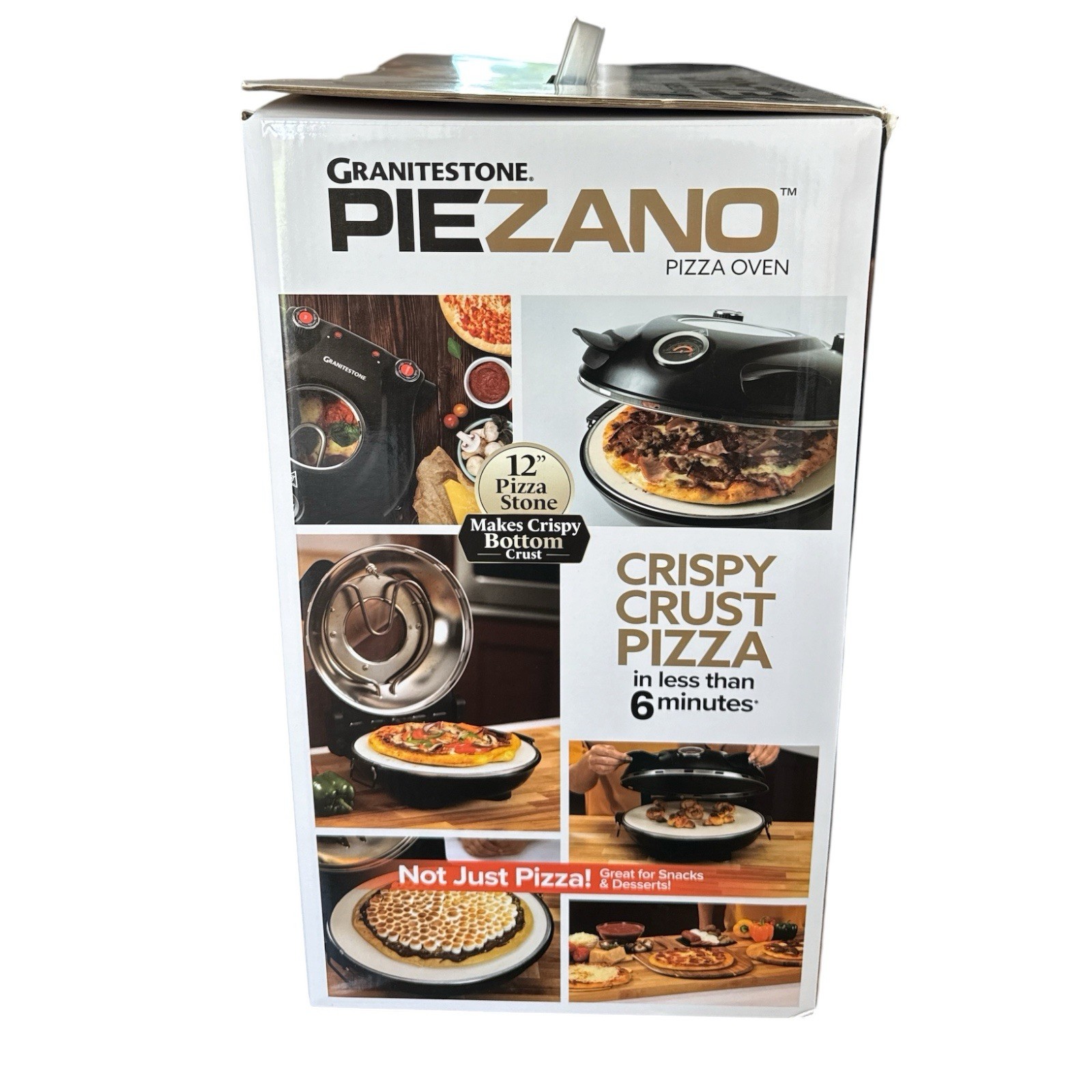 PIEZANO Crispy Crust Pizza Oven by Granitestone Electric Pizza Indoor Oven New
