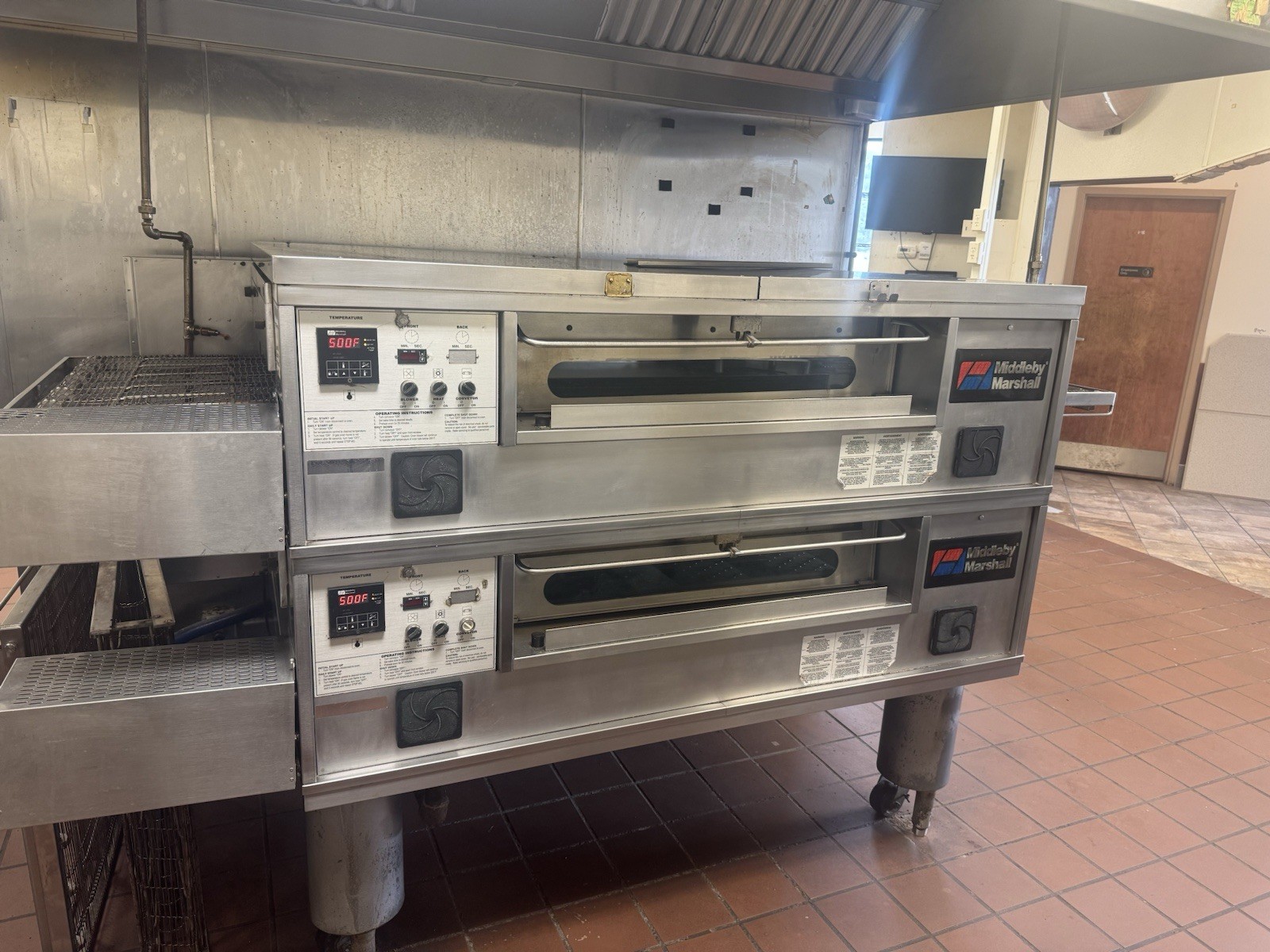 Middleby Marshall PS570G Double Stack Conveyor Pizza Ovens- Gas-Tested / Working