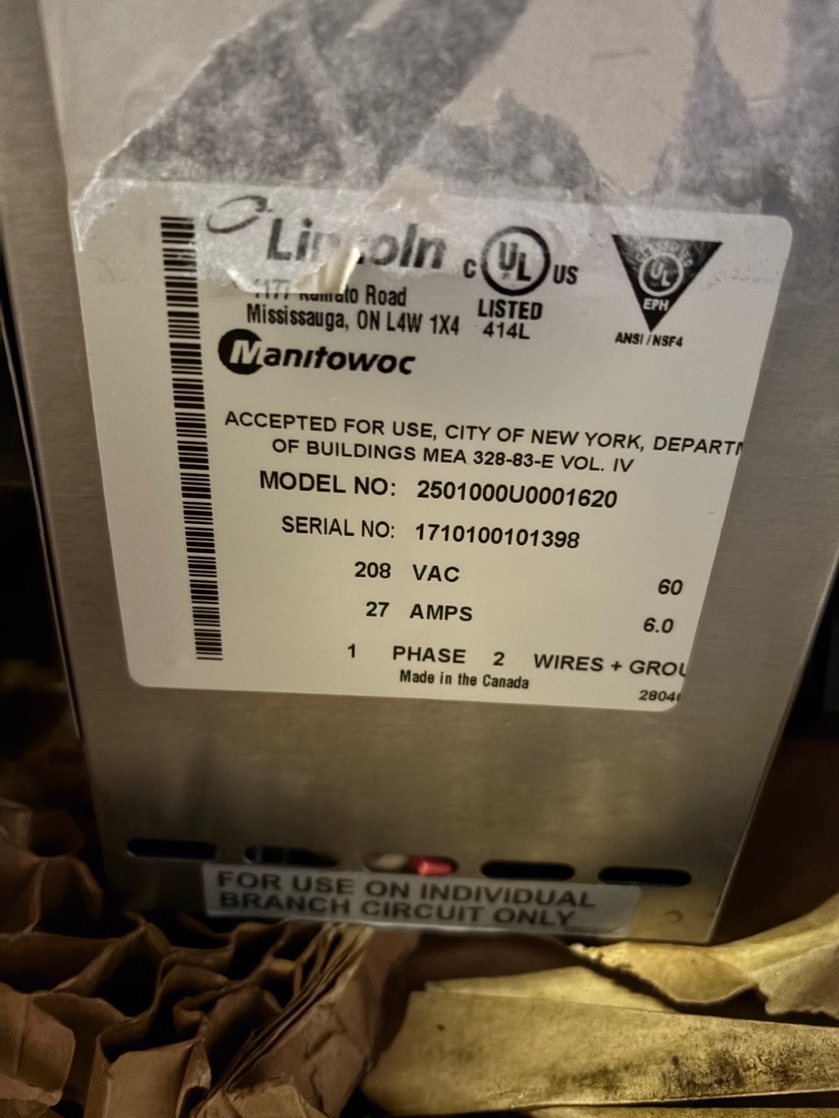 Barely Used- Lincoln 2501 Countertop Conveyor Oven – 208v, 31″ Deck