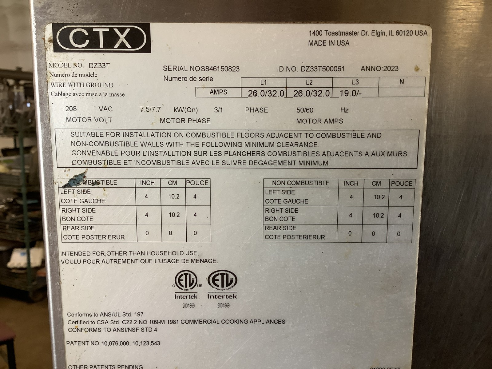 2023 Middleby Marshall DZ33T Pizza Oven Conveyor Triple Stack 208V 3PH TESTED