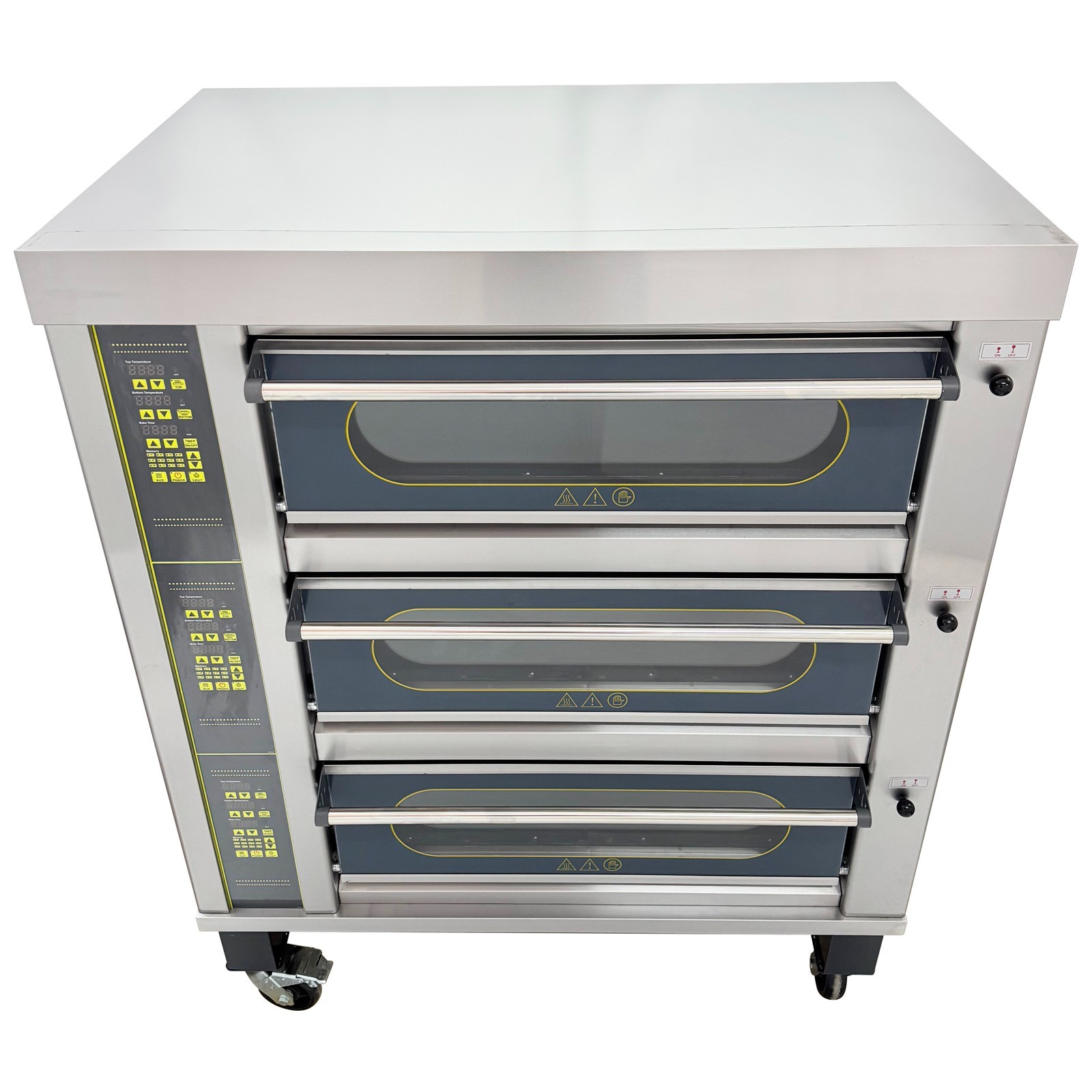 Commercial Electric Oven Cake Bread Pizza Baking Oven Digital Display 3 Decks