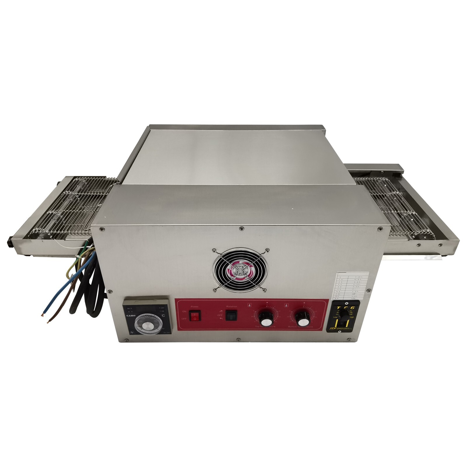 220V Countertop Conveyor Pizza Oven Commercial Baking Oven Electric Stove 12″