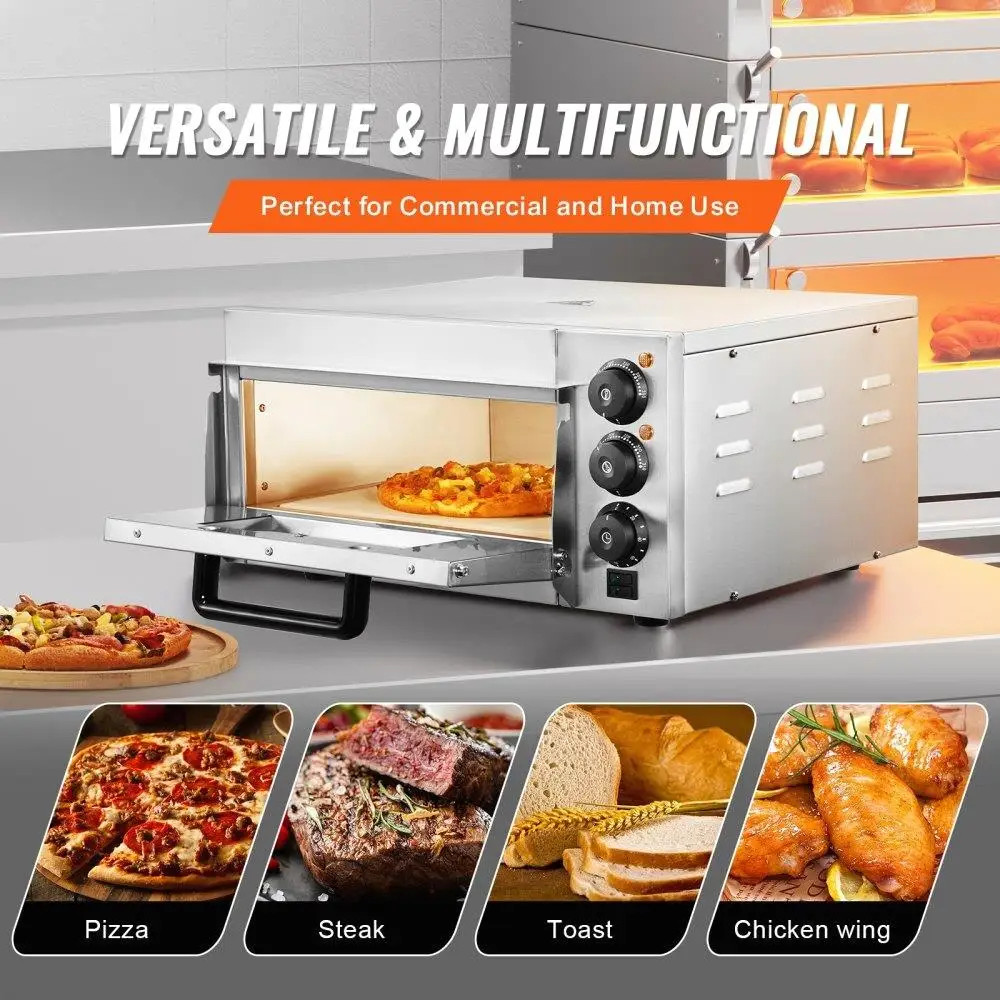 Commercial Pizza Oven (electric) Suitable for 14-inch Pizzas, Ideal for Home Use