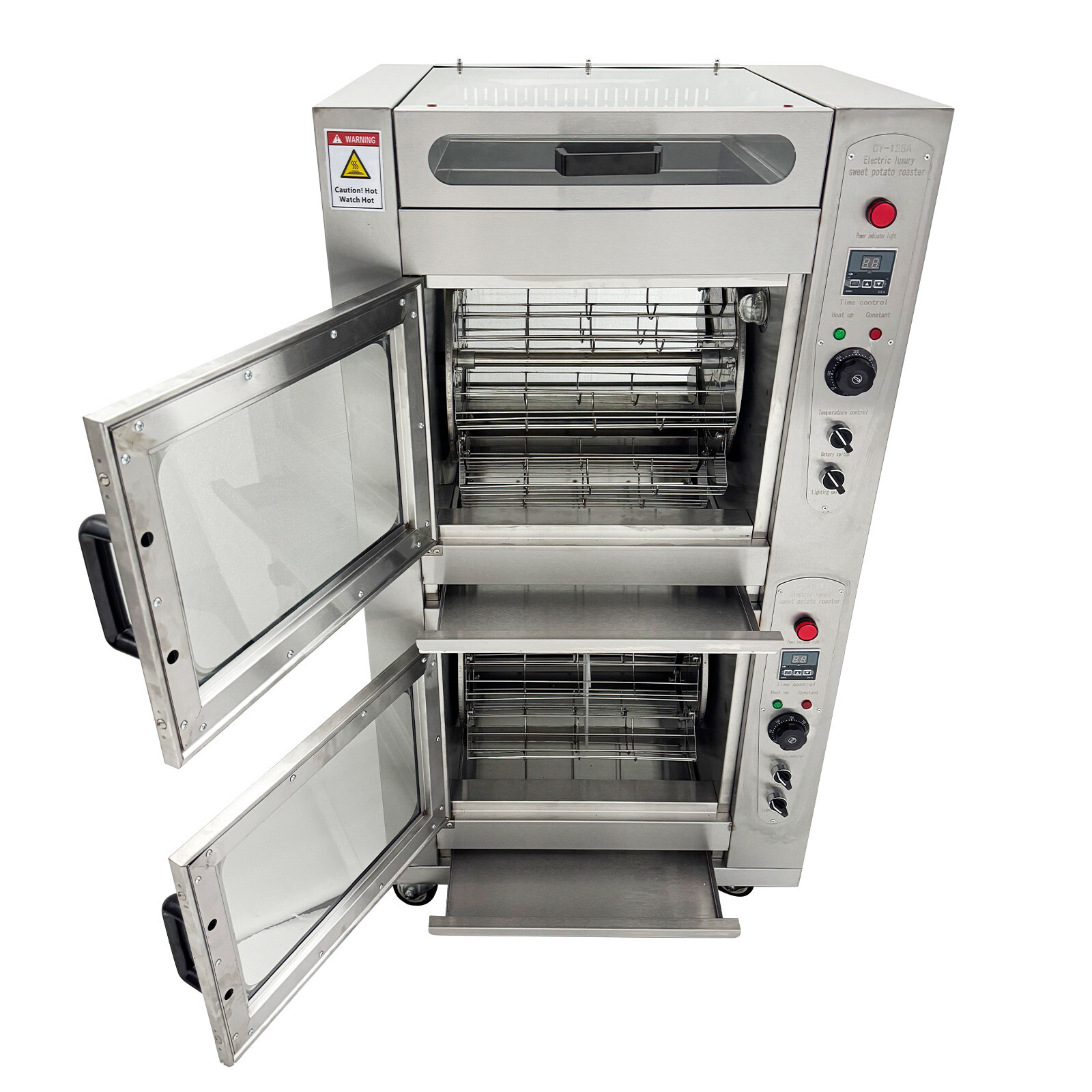 220V Commercial Corn Oven Sweet Potato Roaster Baking Stove Grill Oven