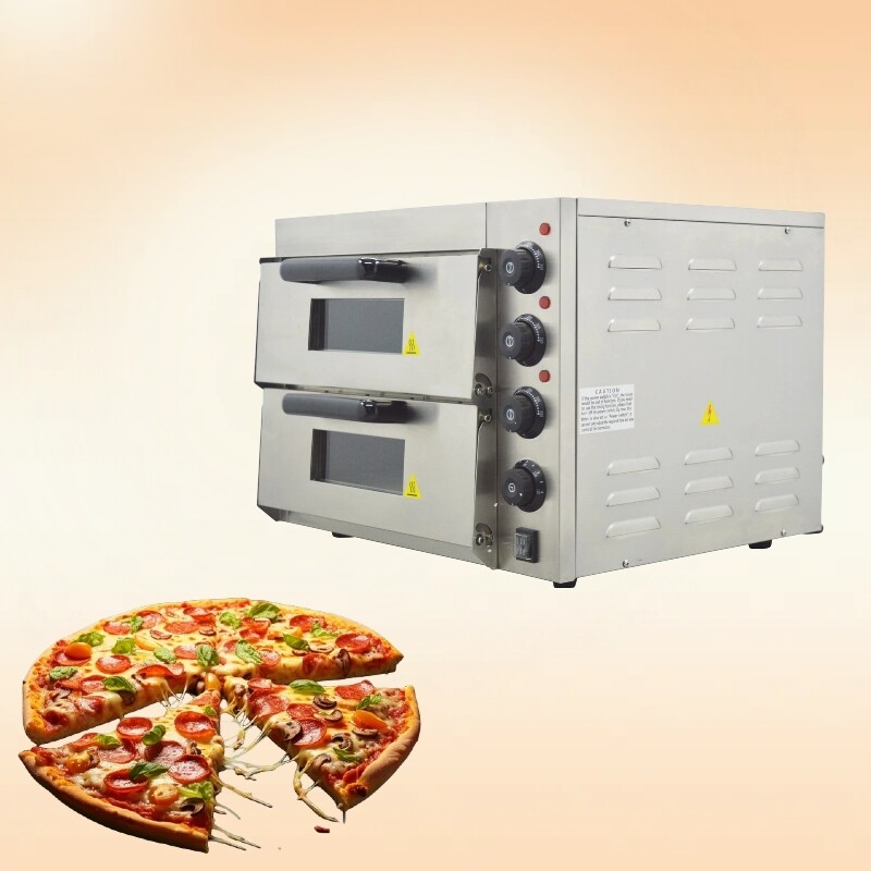 220V 3KW Commercial Double-deckers Pizza Electric Oven 16 Inches Toaster Oven