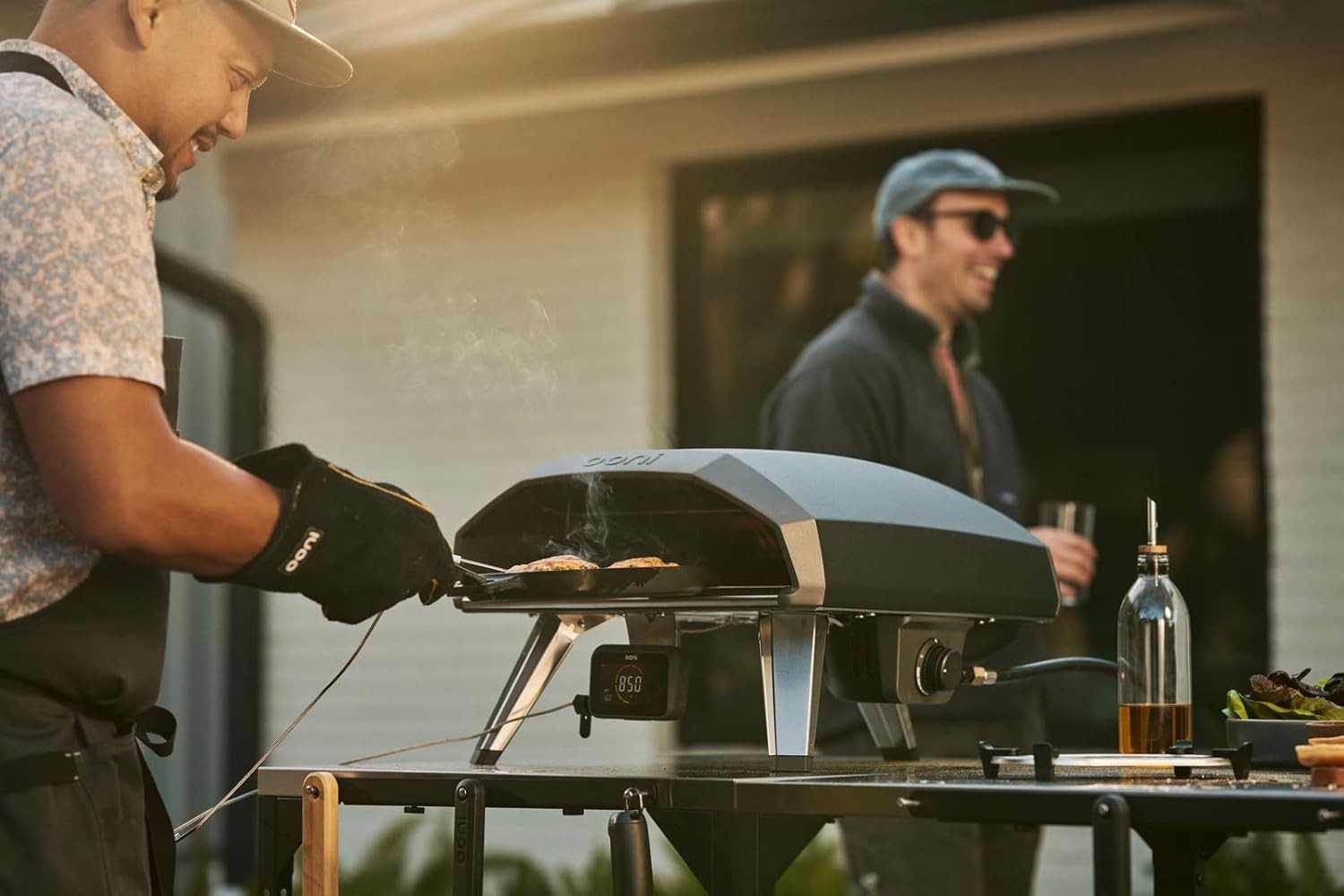 Foundry Black 14-Inch Portable Gas Pizza Oven with Superior Heat Distribution