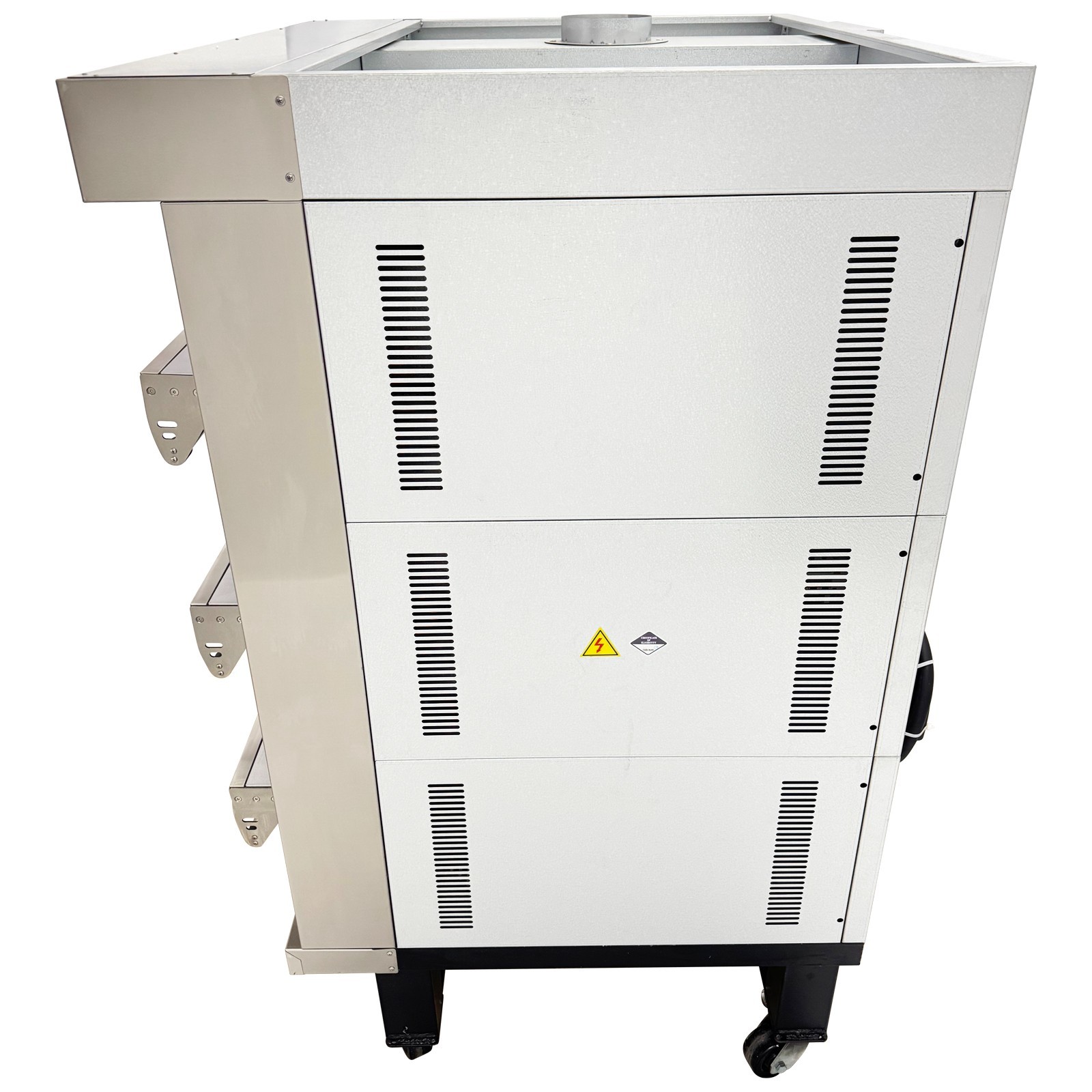 Commercial Pizza Oven 220V 3-Phase Movable Triple Deck Pizza Oven 300°C Max
