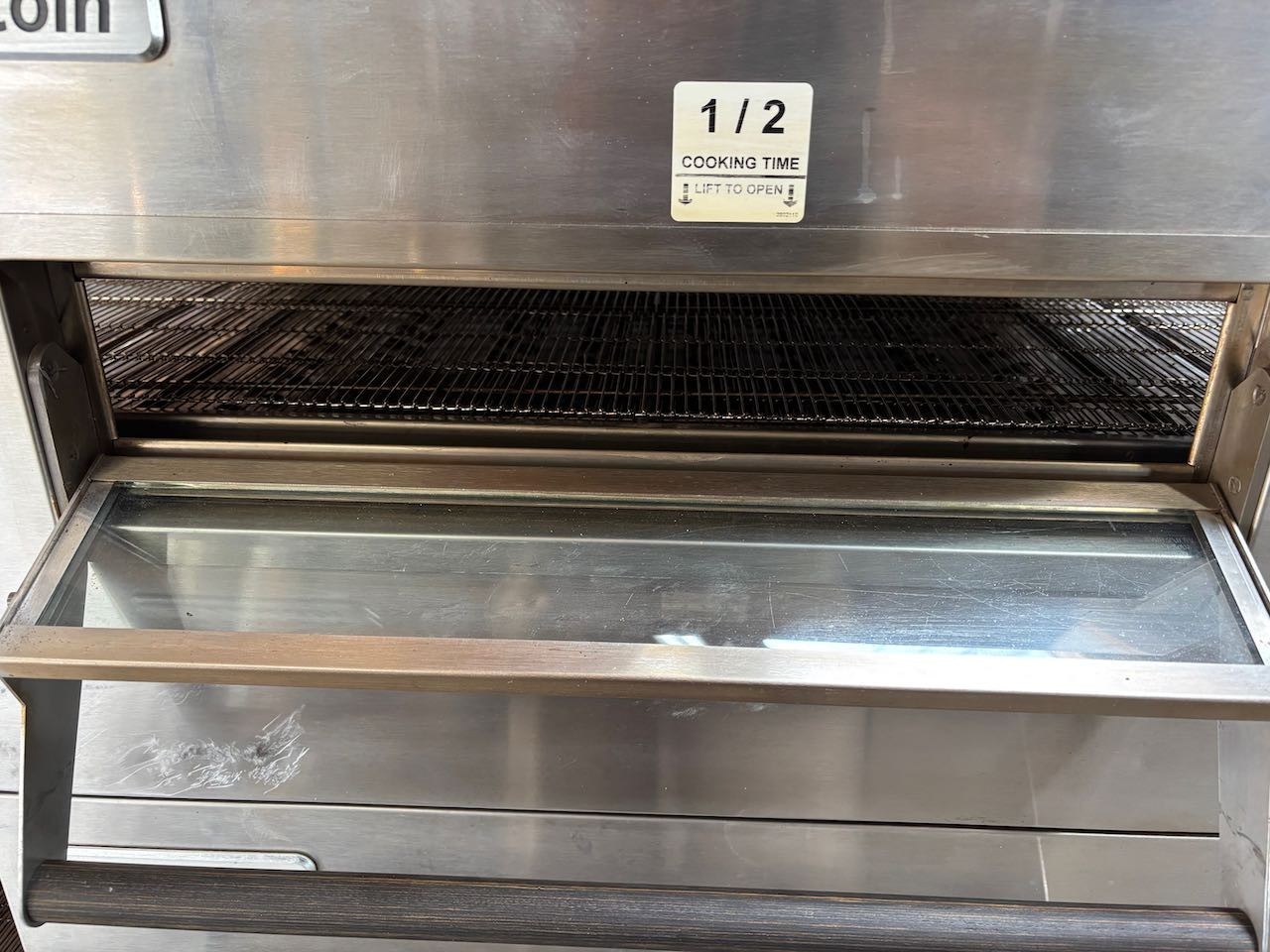 Lincoln Impinger 1116 Pizza 18″ Conveyor Belt Oven Nat Gas 2023 On Mobile Stand