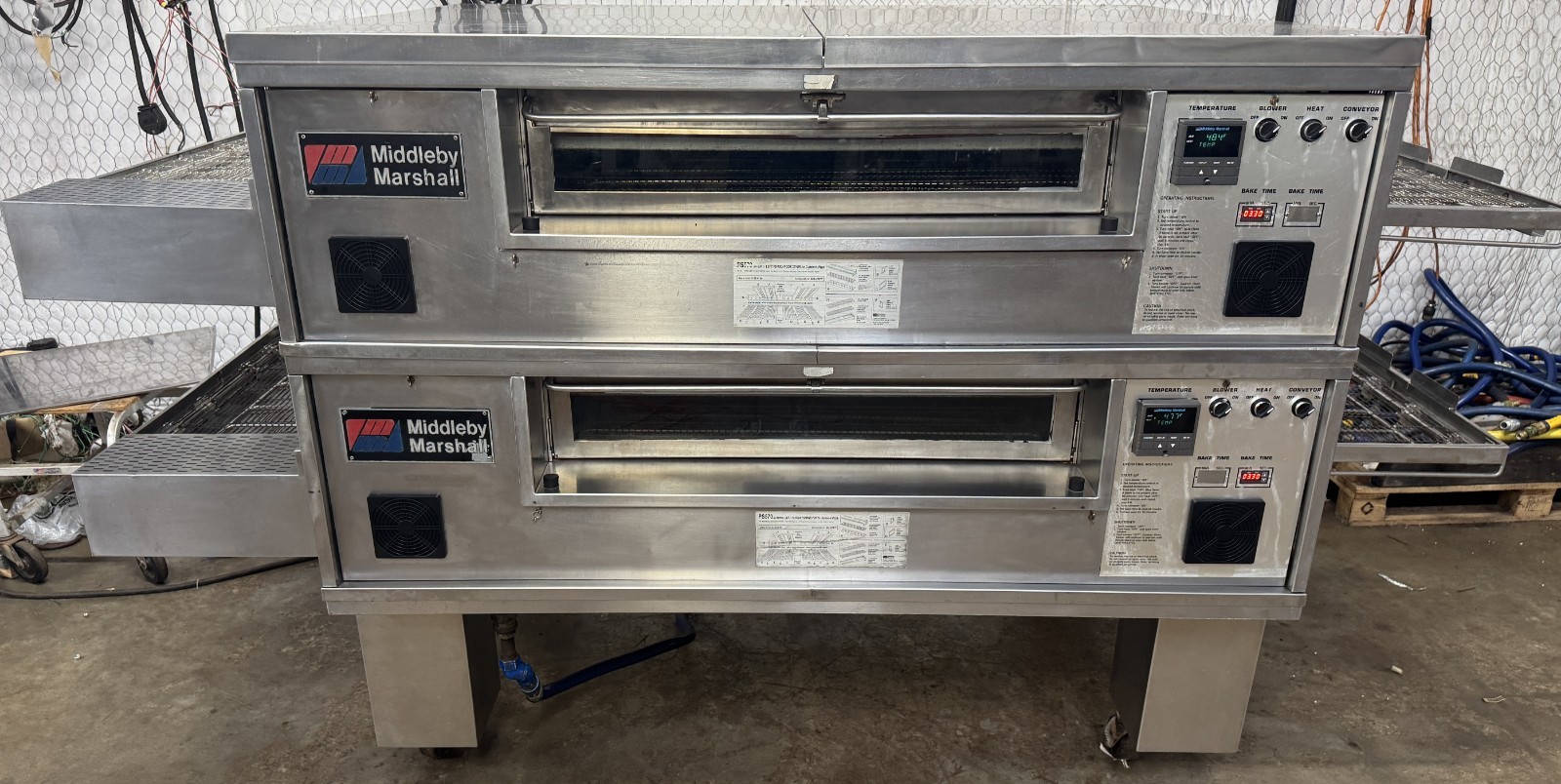 Middleby Marshall PS570 Gas Double Stack Pizza Conveyor Ovens…Video Demo