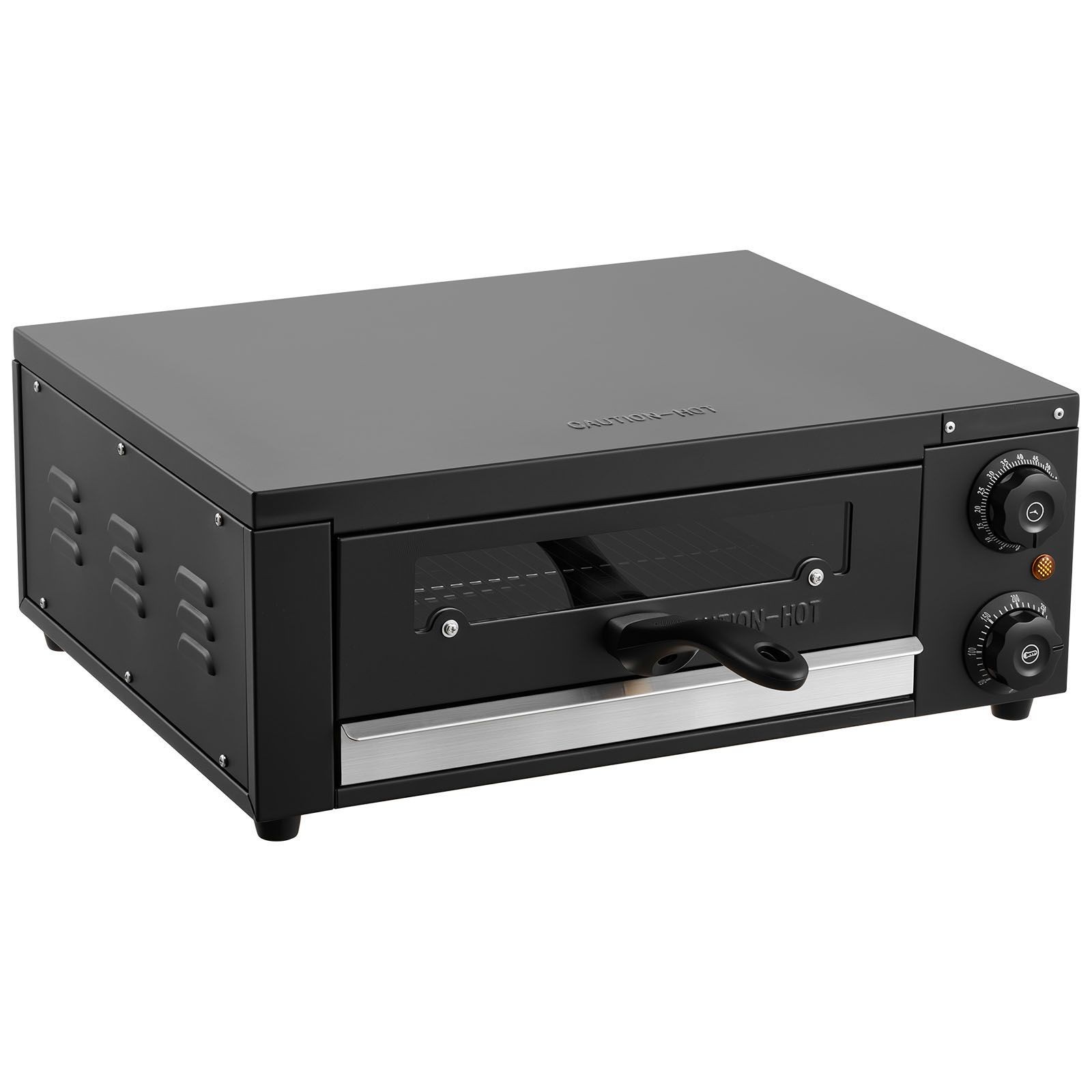 Electric Pizza Oven, 12 in Countertop Pizza Oven, 77 to 572°F Temp Range, 1450W