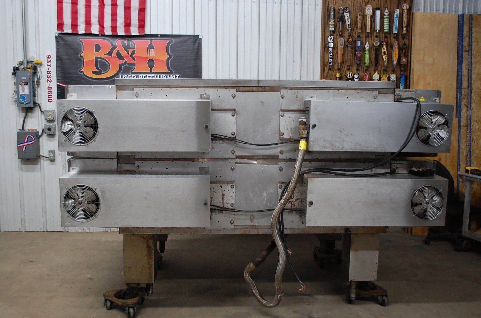 Middleby Marshall PS570G Natural Gas Double Stack Deck 32″ Conveyor Pizza Oven
