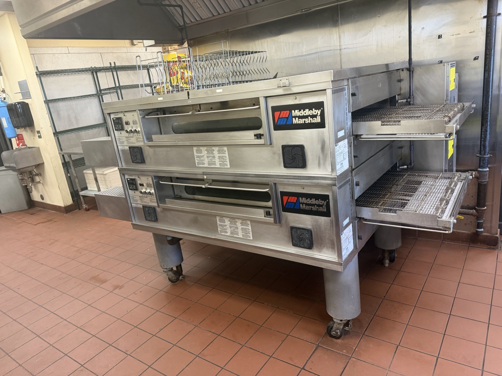 Middleby Marshall PS570G Double Stack Conveyor Pizza Ovens- Gas-Tested / Working