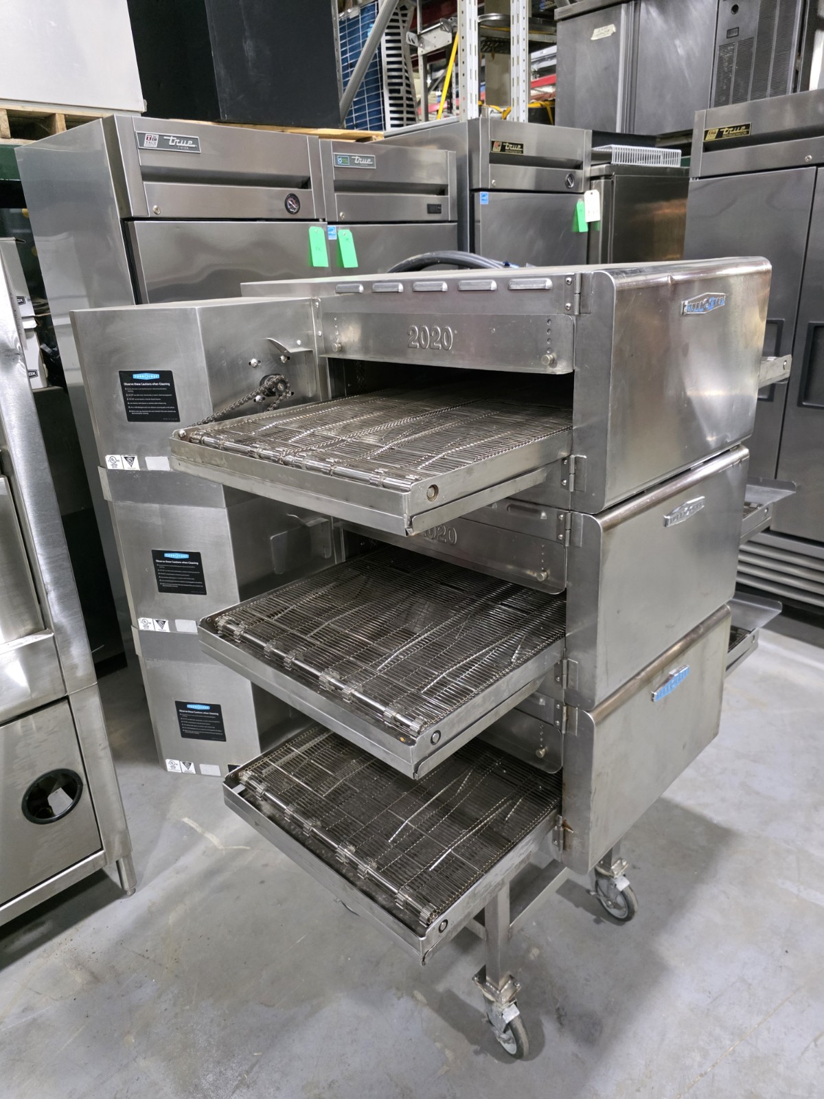 Triple Stack (3) TurboChef HHC2020 48″ Electric High H Conveyor Ovens, 220V/3 Ph