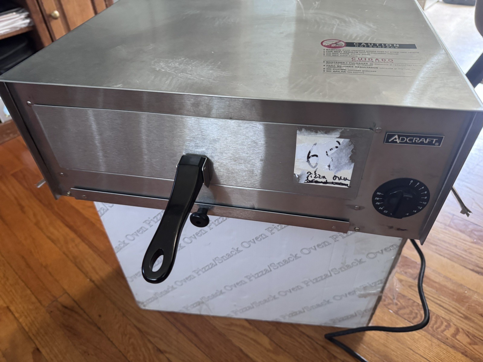 Adcraft CK-2 Snack Oven Countertop Electric Stainless Steel In EUC