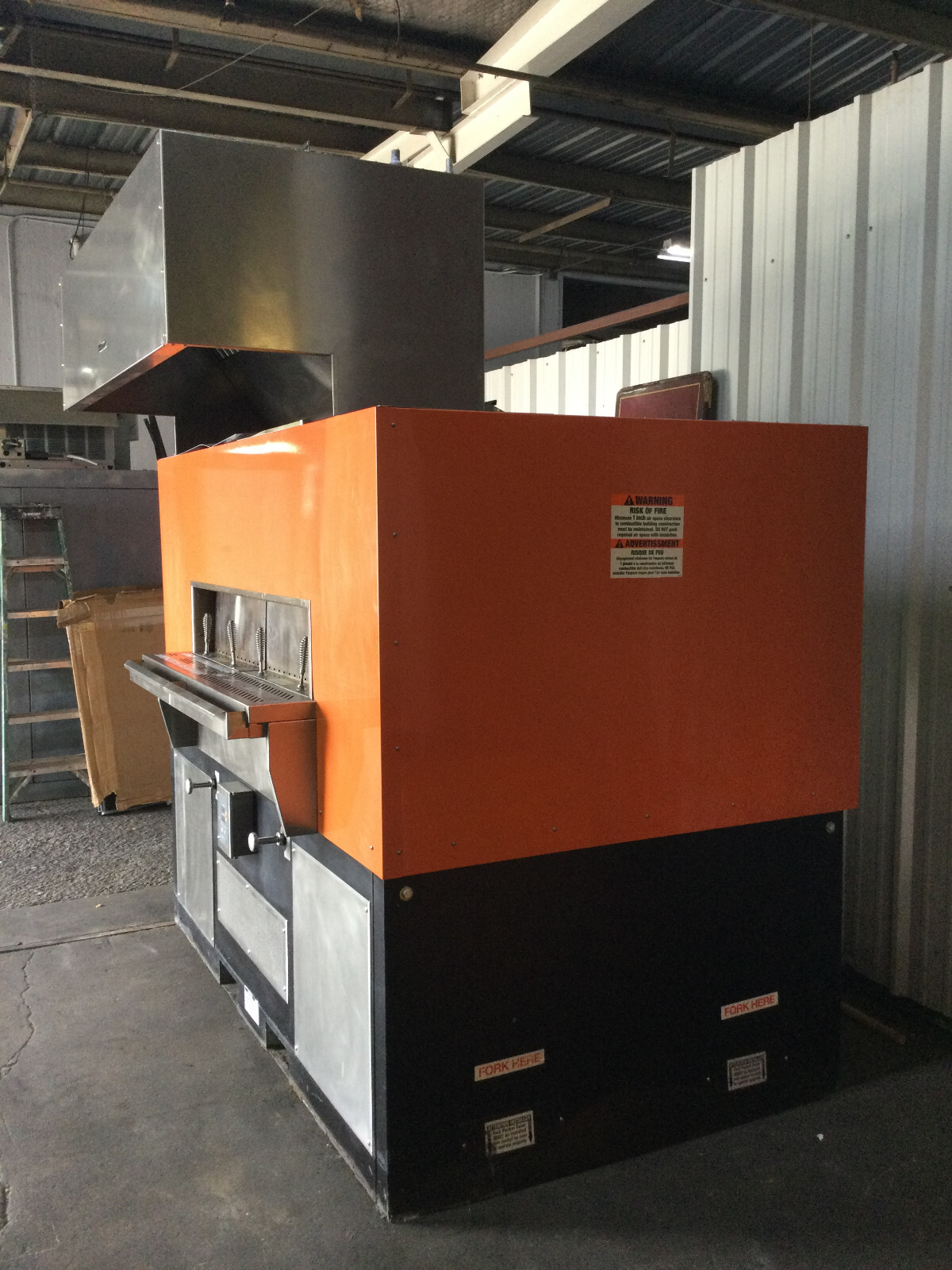 Wood Stone WS-FD-9660-RFG-LR-IR-DF-NG Gas Fire Deck Pizza Oven Hood Year 2022
