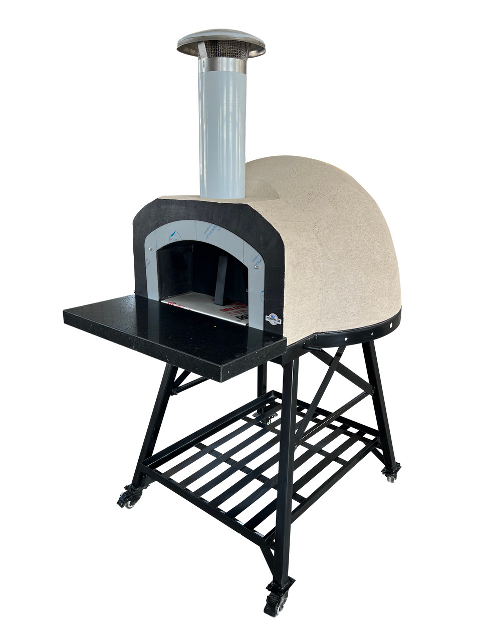 Vera Pizza Ovens Autentico OP50 – Black Front, Stainless Trim- Wood Fired Pizza