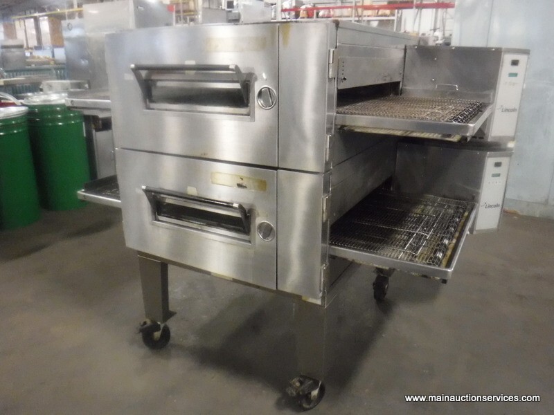 Lincoln Impinger 1600-023-A, Gas Double Deck Pizza Conveyor Oven