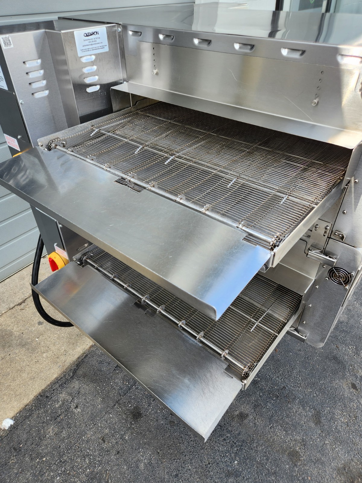 2021/2022 Ovention C2600 Double Stack 3 Phase Ventless Conveyor Pizza Ovens