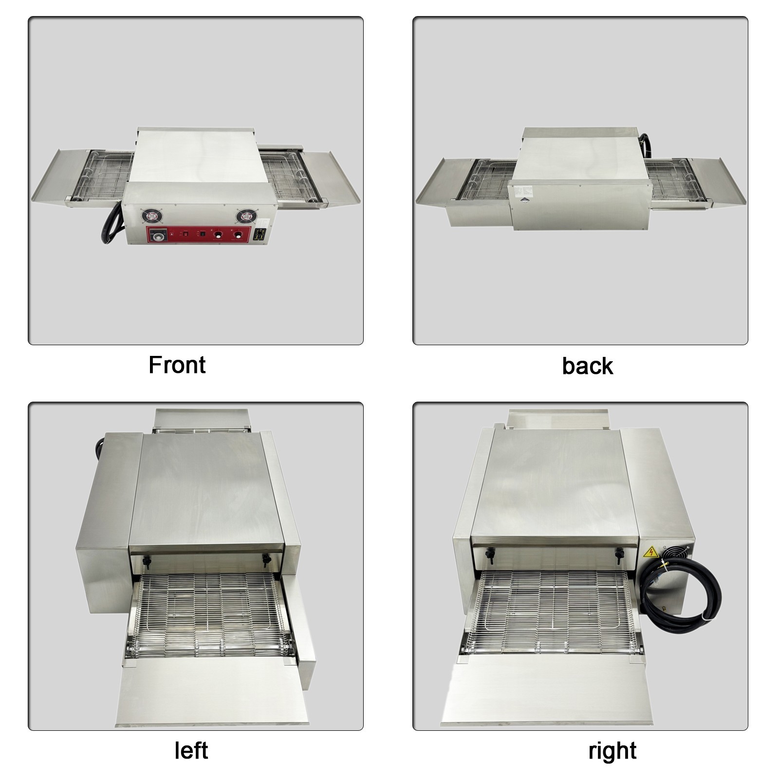 220V 13.7HP Commercial Baking Electric Countertop Conveyor 18” Pizza Oven