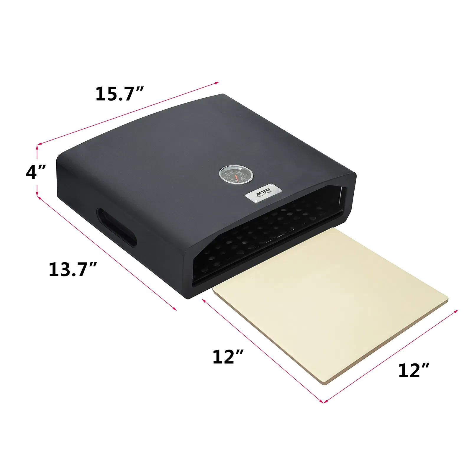 15.7″ x 13.7″ x 4″Portable Pizza Oven for Outdoor Camp Stove and Indoor Gas Rang