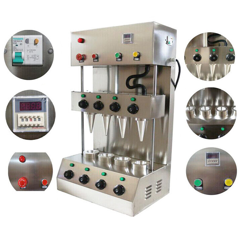 Conical Pizza Forming Machine Rotational Pizza/Ice Cream Cone Moulding Machine