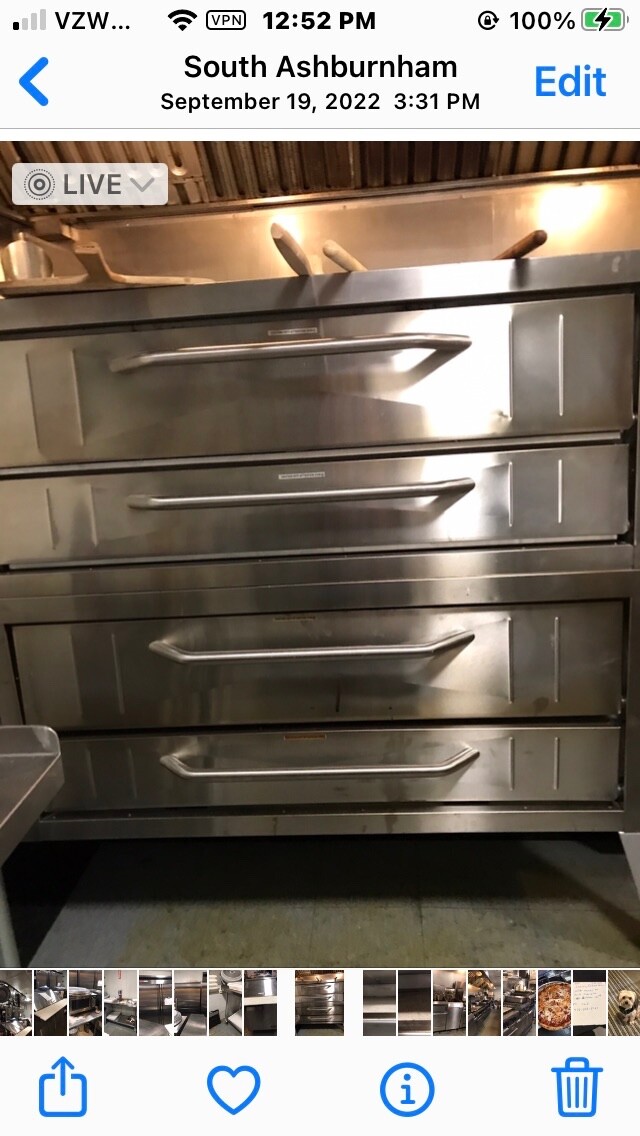 Baker’s Pride Y-600 Double Deck Pizza Oven Double Stack