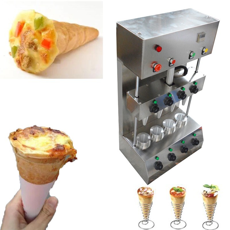 Pizza Cone Machine Stainless Steel Pizza Cone Forming Making Machine 4 Heads Piz