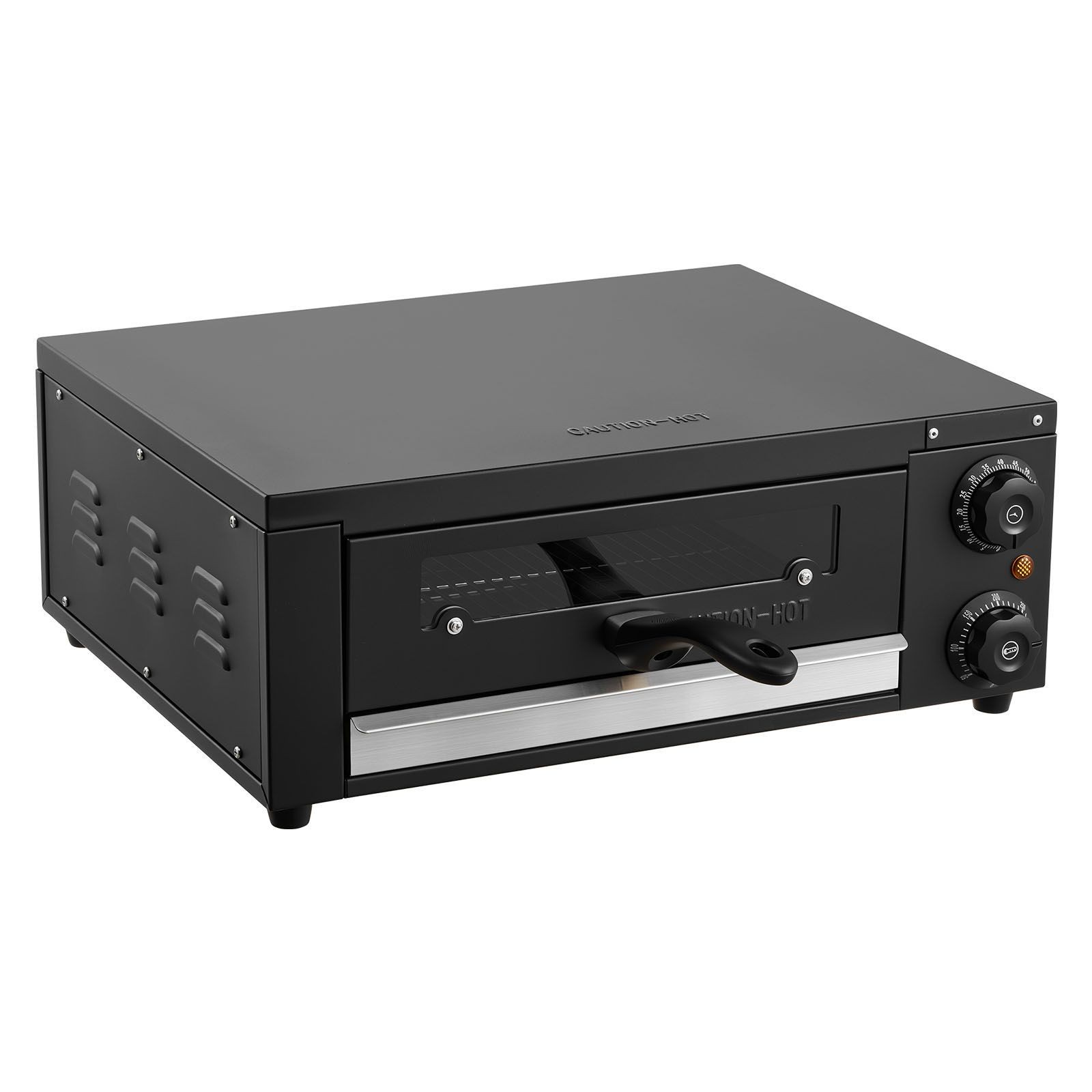 Electric Pizza Oven, 12 in Countertop Pizza Oven, 77 to 572°F Temp Range, 1450W