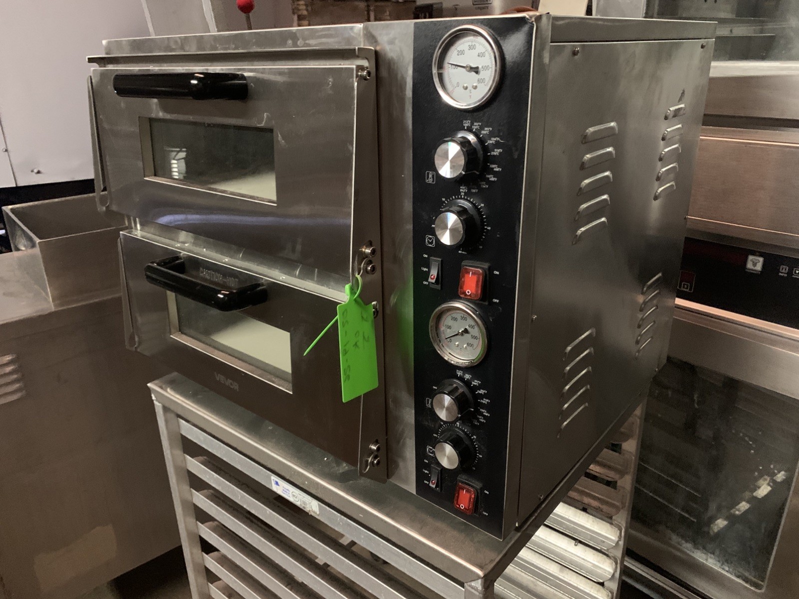 NEW Commercial Double Deck Pizza Oven Electric Stone Brick Bakery Oven-120V-NSF