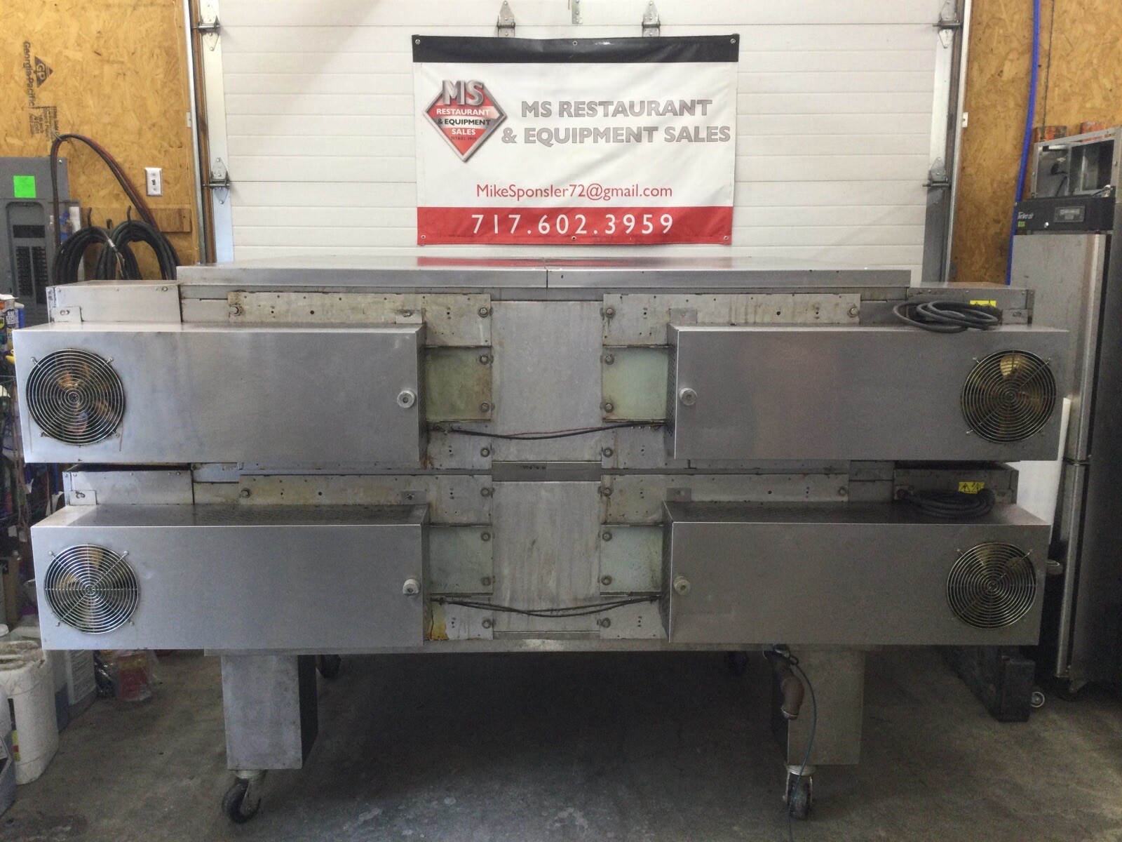 Middleby Marshall PS570G Double Stack Conveyor Pizza Ovens Tested / Working!