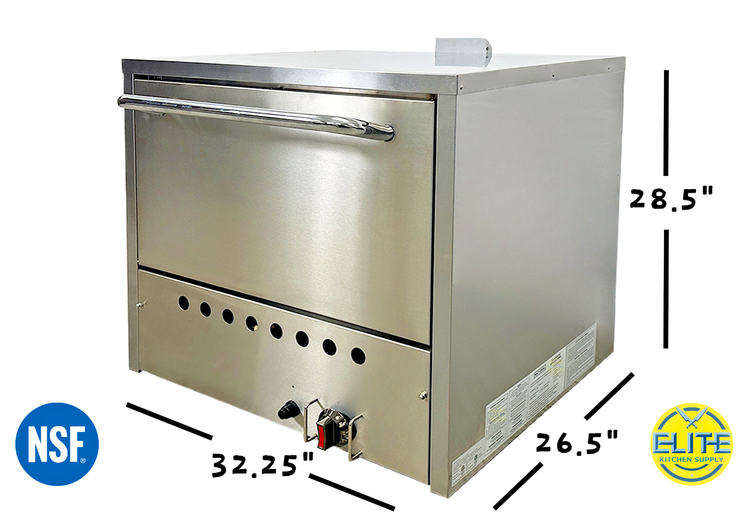 NSF New Commercial Double Deck Pizza Oven Natural Gas