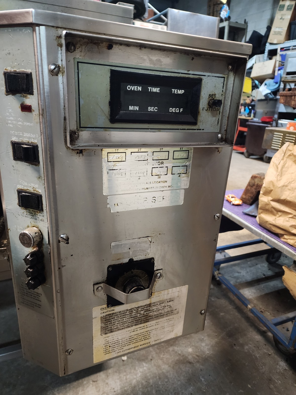 Lincoln Impinger 1450 Single Deck Gas Fired Conveyor Pizza Oven 32″