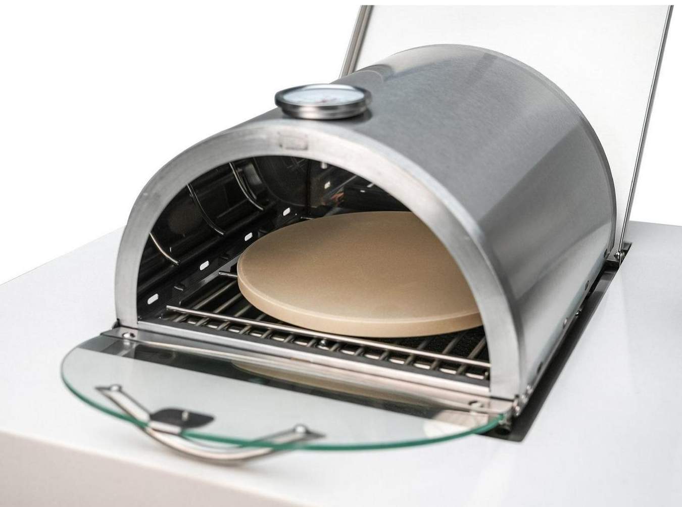 Portable Side Burner Personal Pizza Oven Pizza Stone Universal Stainless Steel