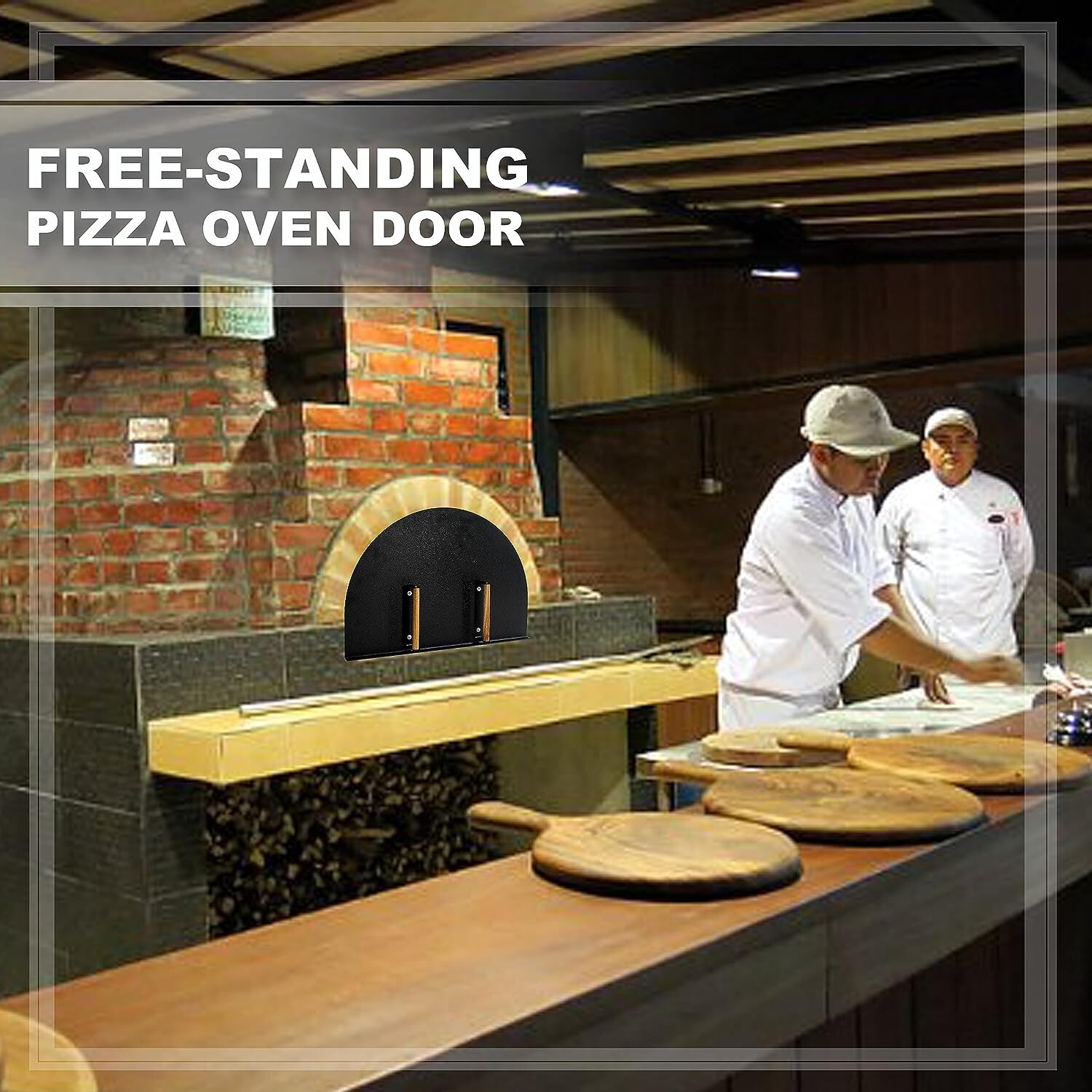 Simond Store Pizza Oven Door 27”(L) X 19.25”(H) Stainless Steel Heavy-Duty Oven