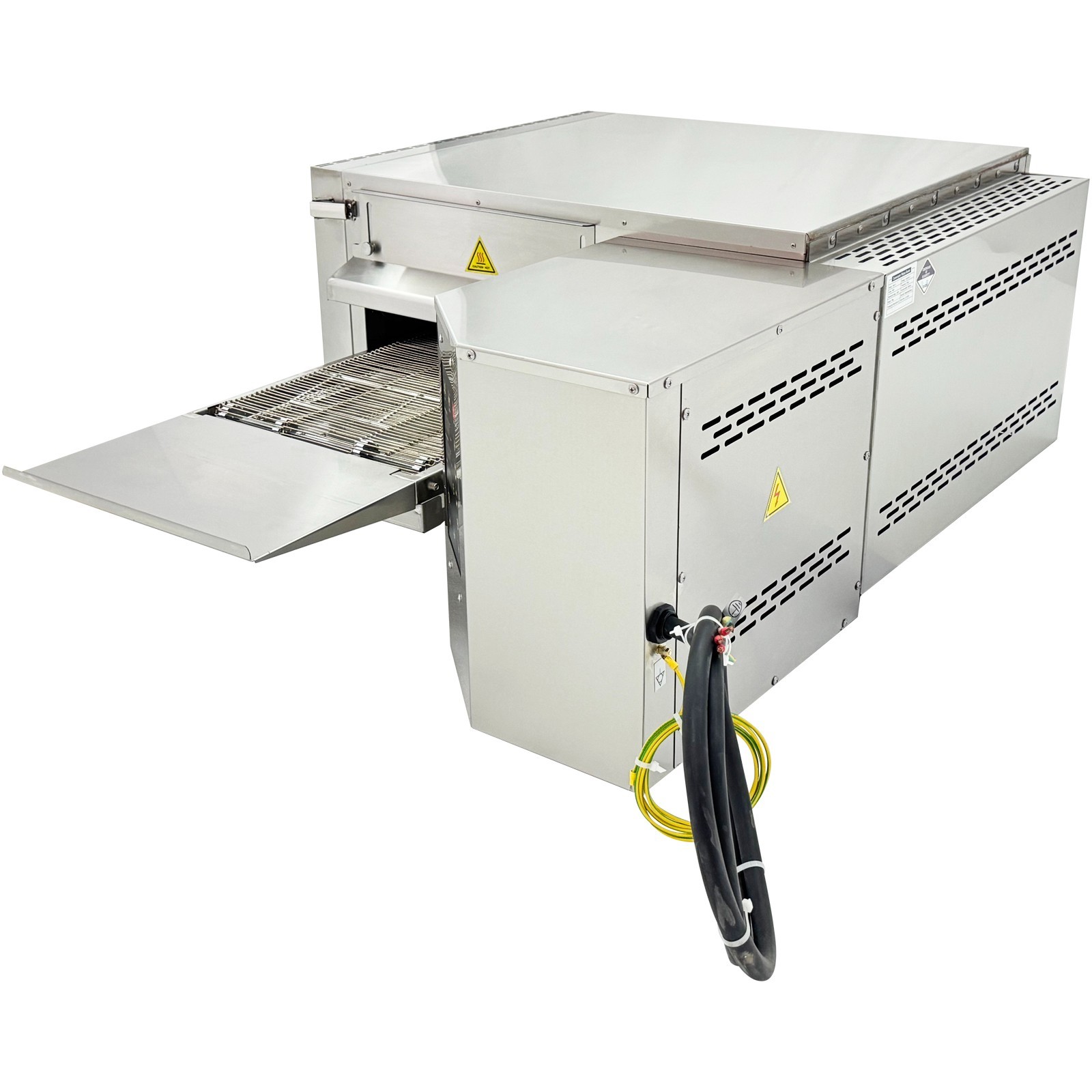 Hot Air Circulation Commercial Pizza Oven 9KW Fast Baking Conveyor Pizza Making