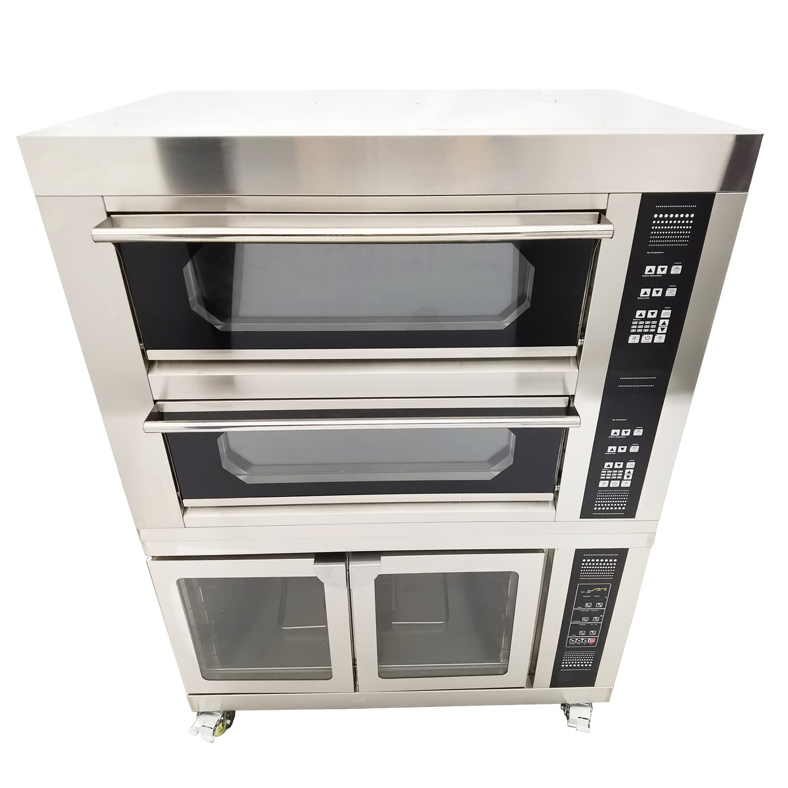 220V 3PH Electric 3-layer Pizza Bread Oven Oven & Fermentation Tank All-in-1
