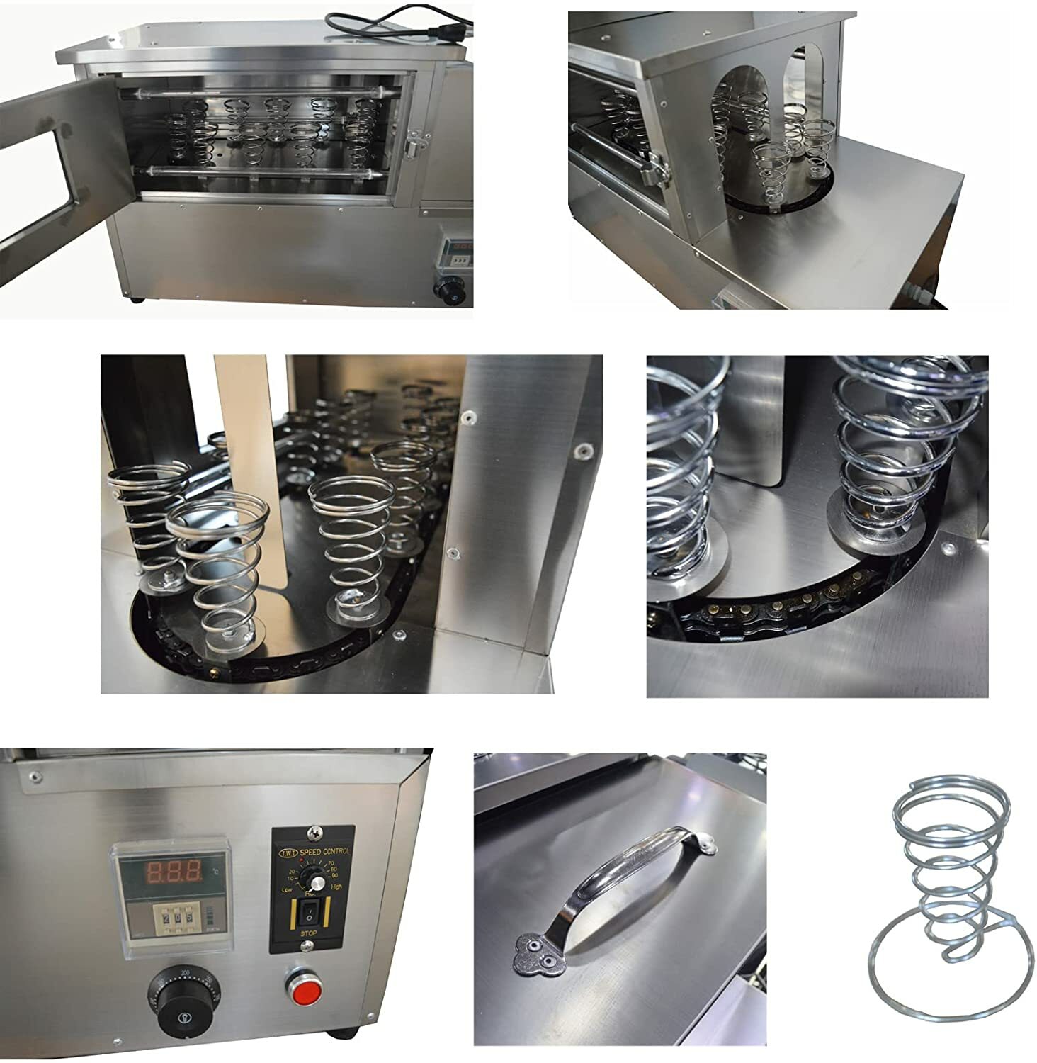 Commercial 4 Heads Pizza Cone Forming Machine 110V Cone Pizza Maker with Oven