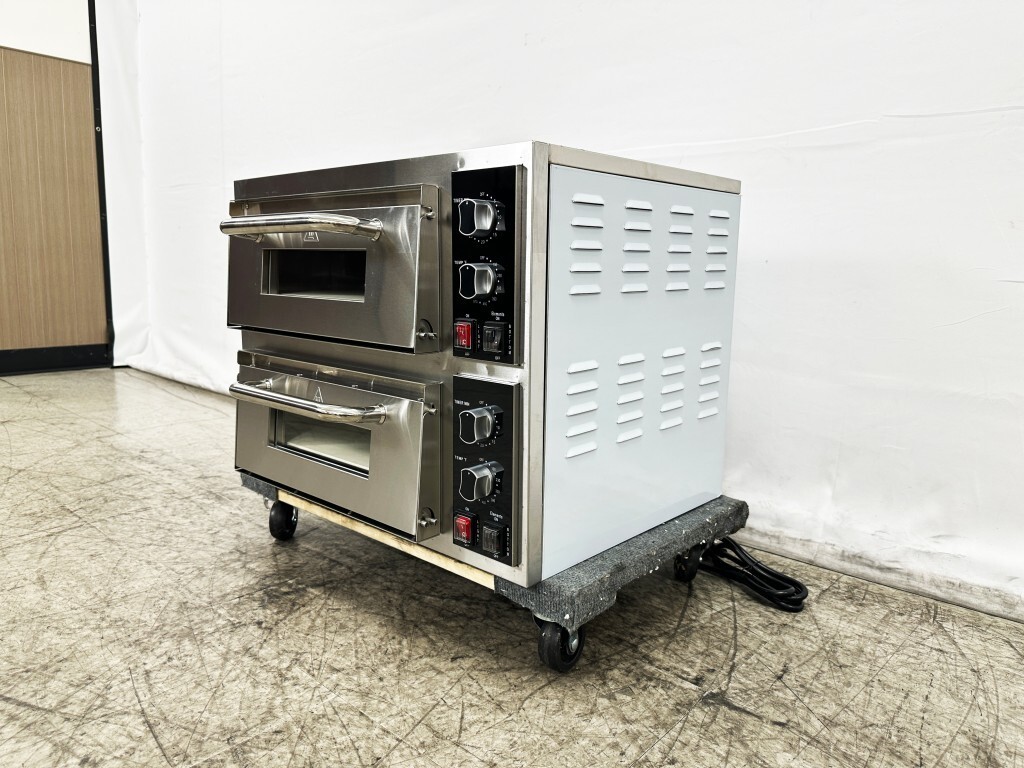 NEW Commercial Double Deck Pizza Oven Electric Stone Bakery Cooker Wings NSF
