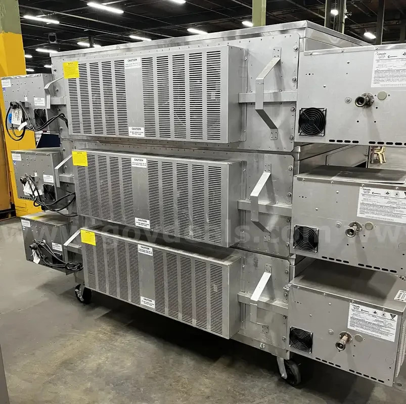 3270 Triple Stack Deck Gas Conveyor Pizza Oven Lincoln Impringer 32×70 Oven NOS