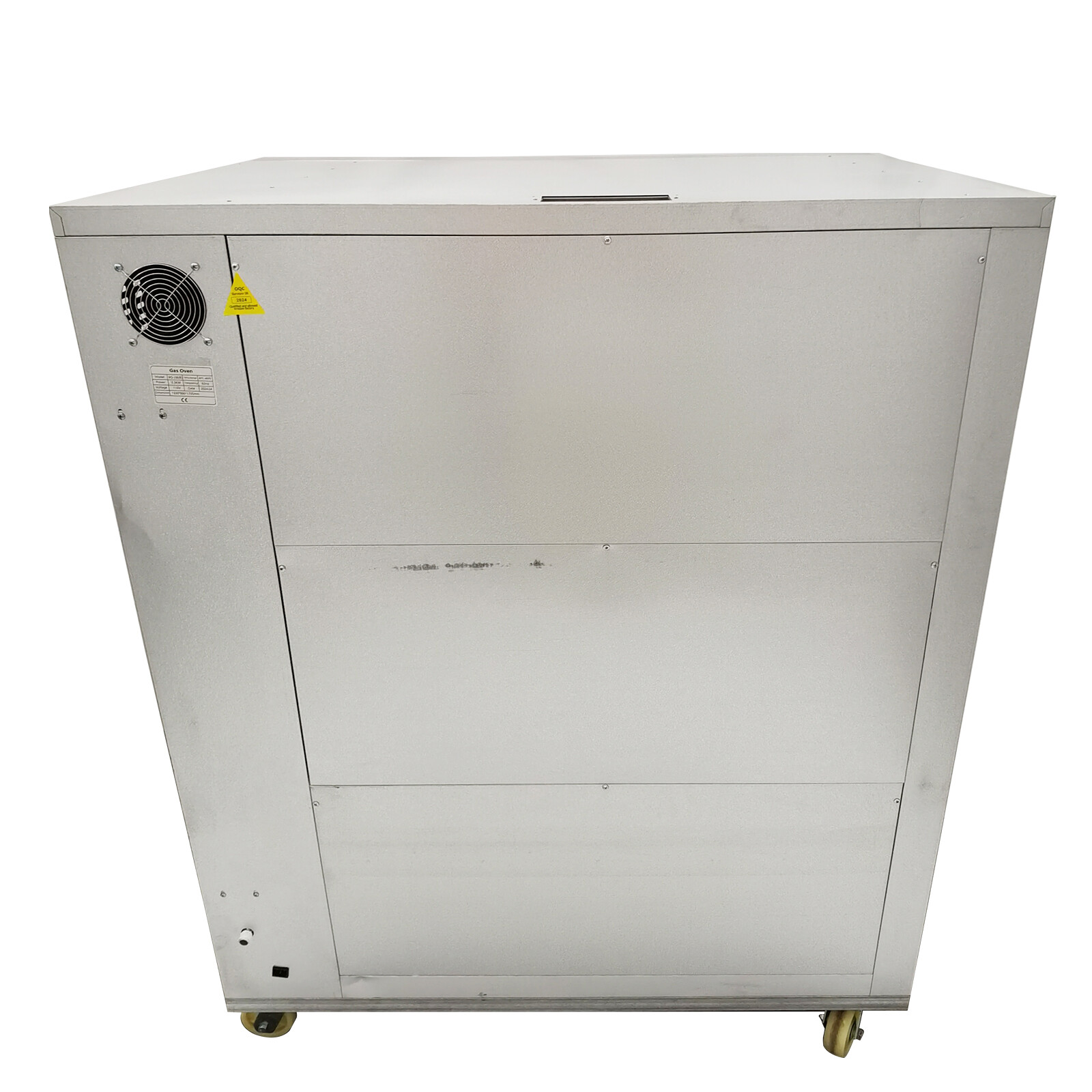 Commercial 3-Tier 6-Tray Gas Pizza Oven 110V 1-PH w/ Casters LPG/NG Compatible